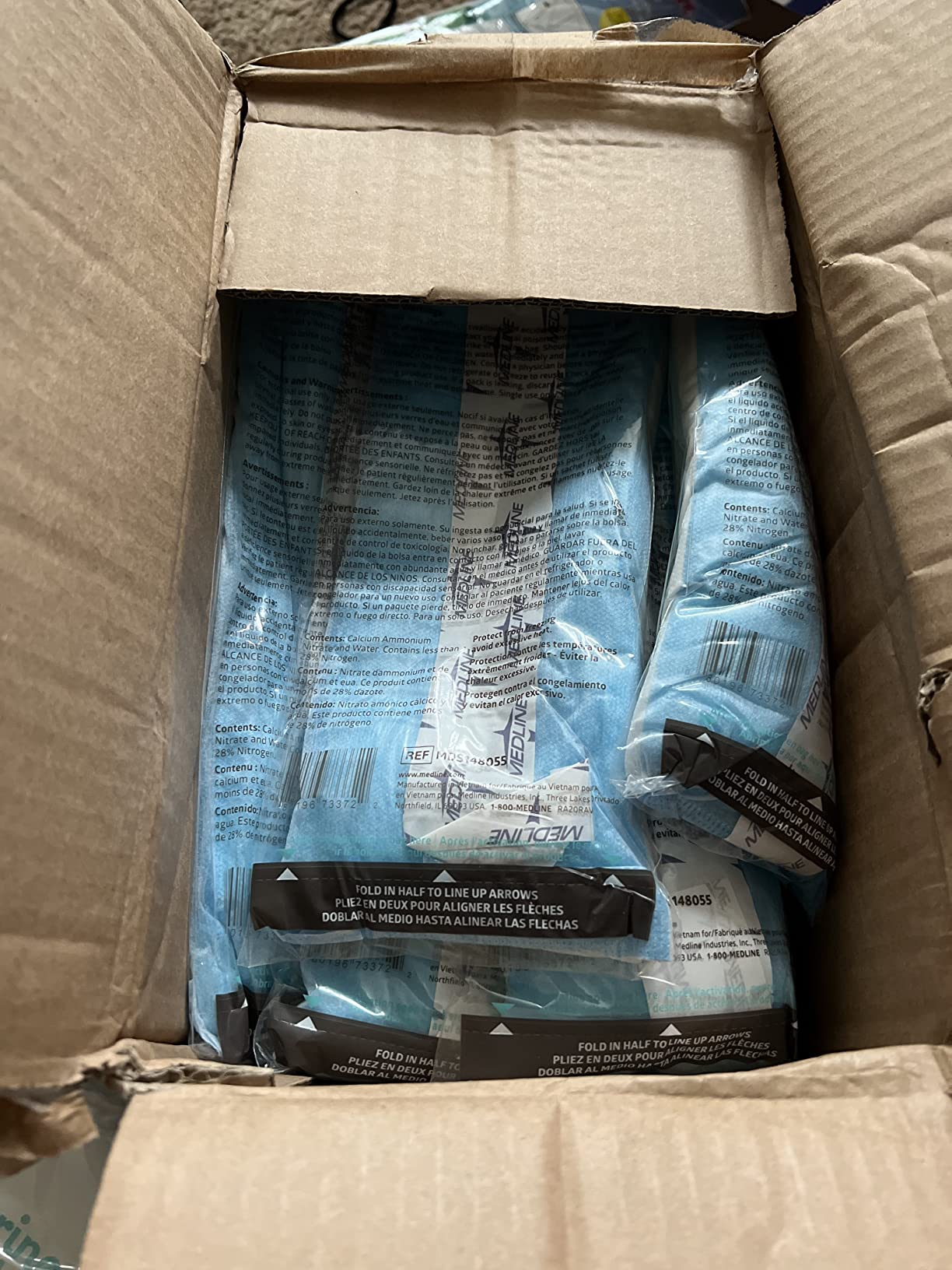 Medline Premium Perineal Cold Packs for Postpartum Care with Adhesive Strip (24 Count) customer photo 2