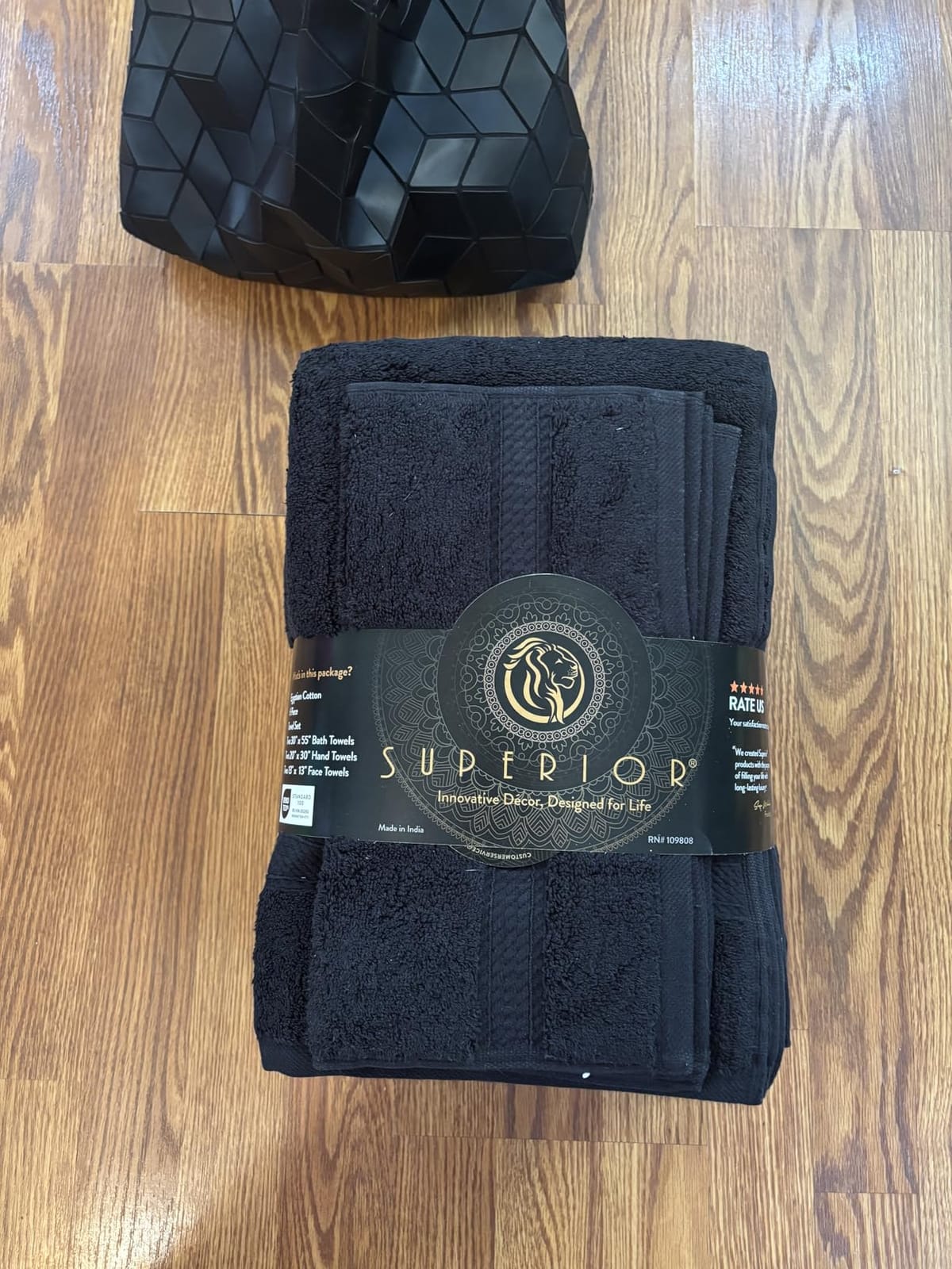 SUPERIOR Egyptian Cotton Ultra Plush & Absorbent, 6 Piece Set, Latte customer photo 2
