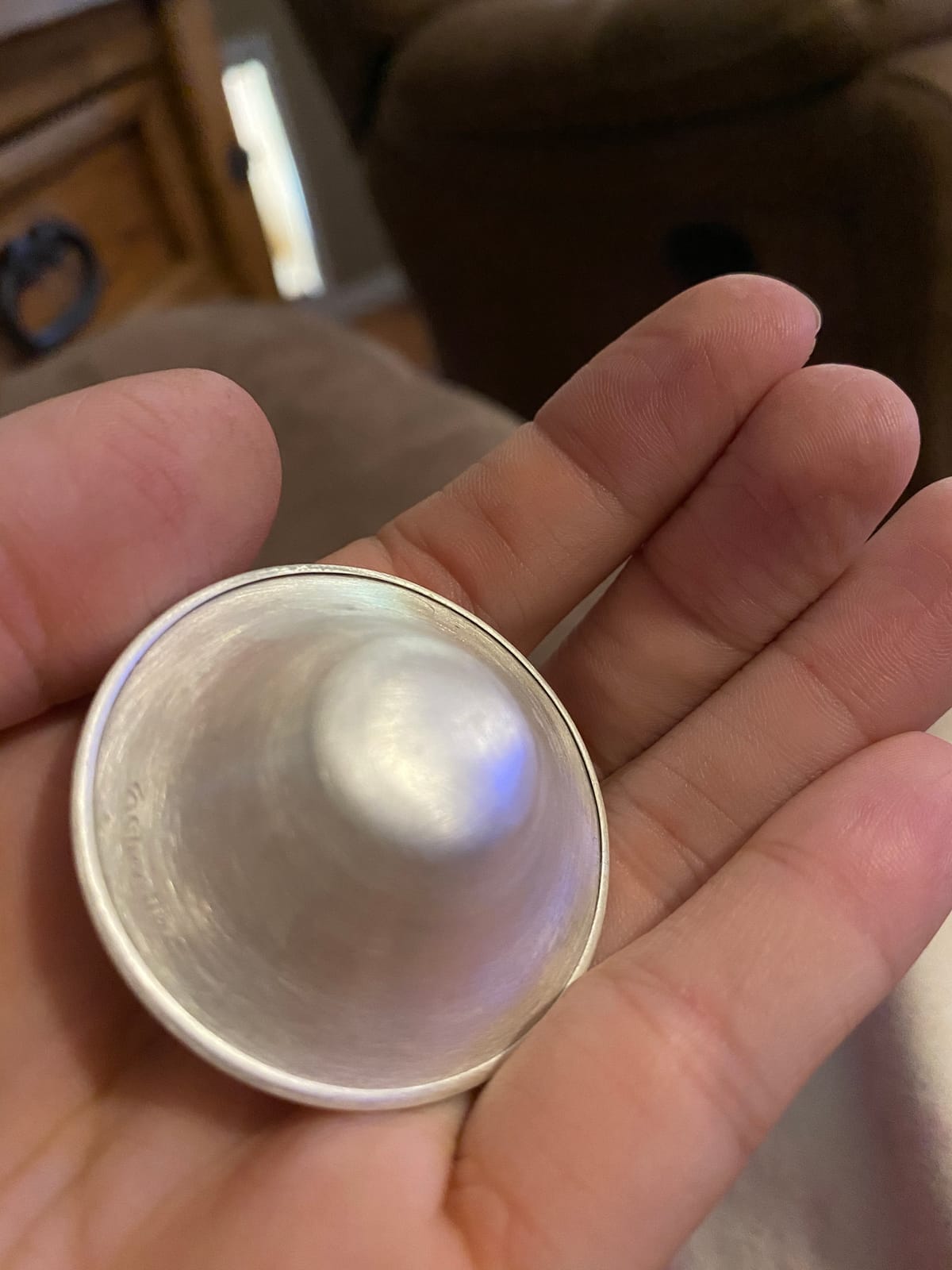 Silverette Nursing Cups, Postpartum Essentials, The Real Silverette, Small | 100% Sterling Silver Nursing Cups, Nipple Shields for Breastfeeding Newborn, Silver Nipple Covers, Made in Italy, Gift customer photo 2