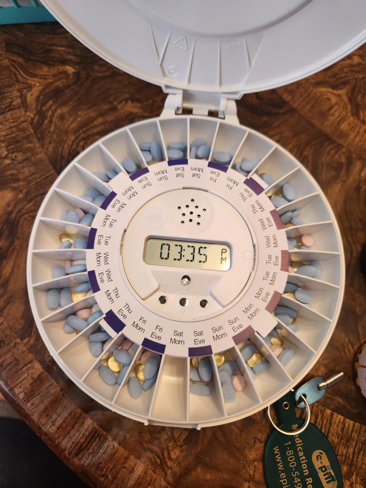 e-Pill MedTime Station Locked Automatic Medication Dispenser - Helps Prevent Missed or Double Doses for Seniors, Alzheimer's & Dementia Patients, Caregivers & Independent Living customer photo 1