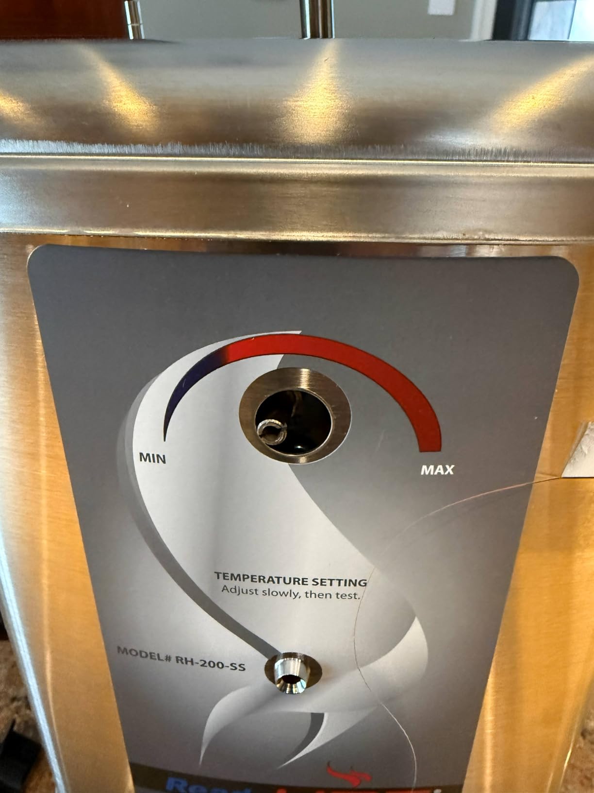 Ready Hot Stainless Steel Hot Water Dispenser System, Manual Dial Tank Only | Instant Near-Boiling Water On Demand, Adjustable 140-200°F, 2.5-Qt Tank, 60+ Cups Per Hour, Easy Install (40-RH-200-SS) customer photo 2