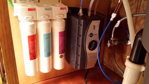 InSinkErator Instant Hot Water Tank with Filters F-1000S Filtration, 2/3 Gallon Stainless Steel Tank, HWT-F1000S customer photo 1