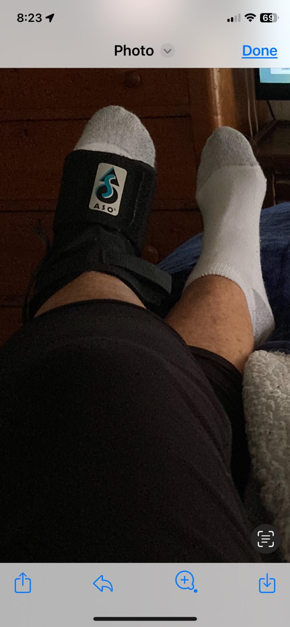 Med Spec ASO Speed Lacer Ankle Stabilizer Brace Sprain Support White LG customer photo 1