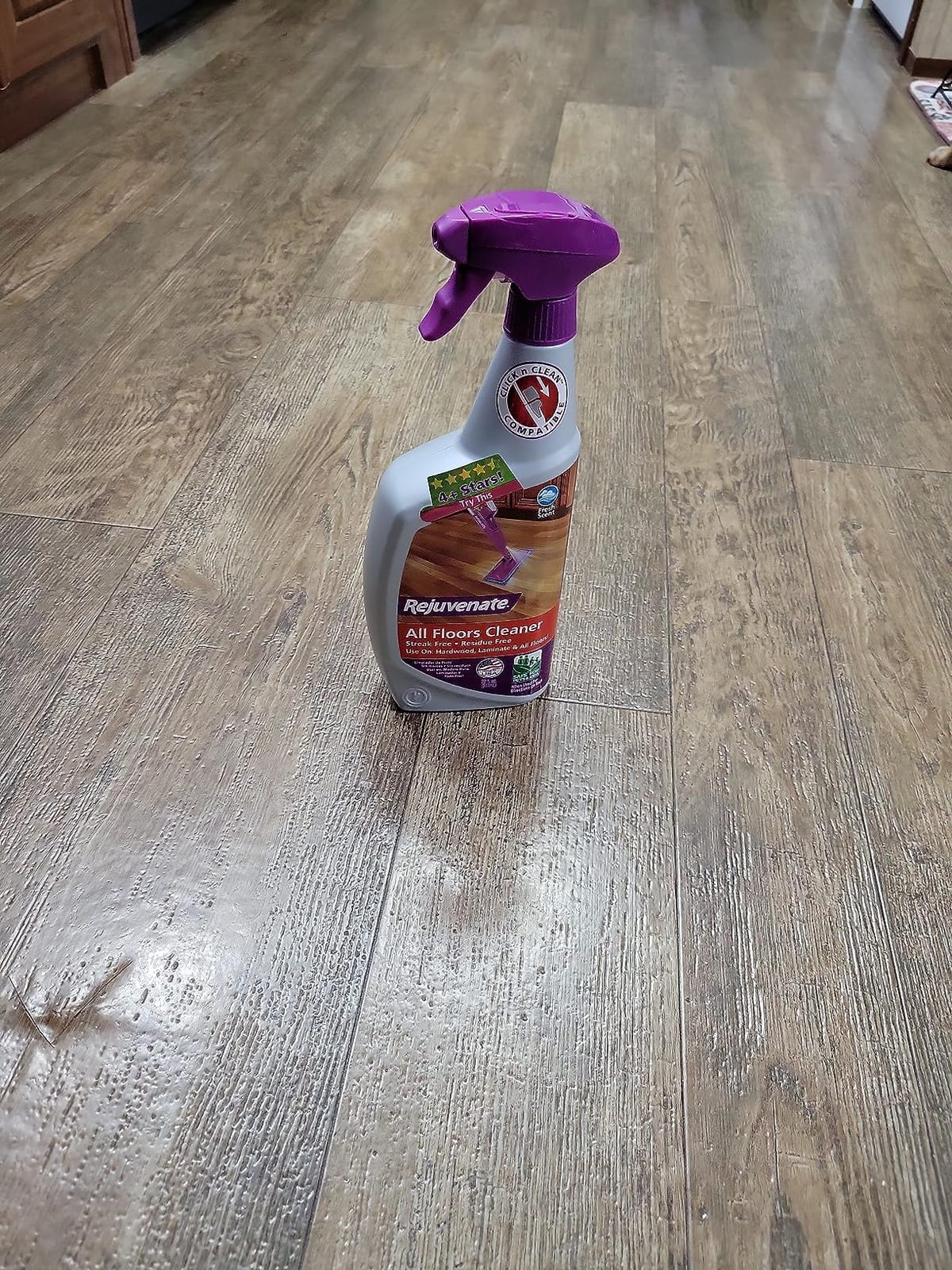 Rejuvenate All Floors Cleaner Refill, Breaks Down Dirt and Grime, Cleans and Protects Floors Throughout Your Home, Including Sealed Hardwood, Tile, Vinyl, Laminate and More, 1 Gallon customer photo 1