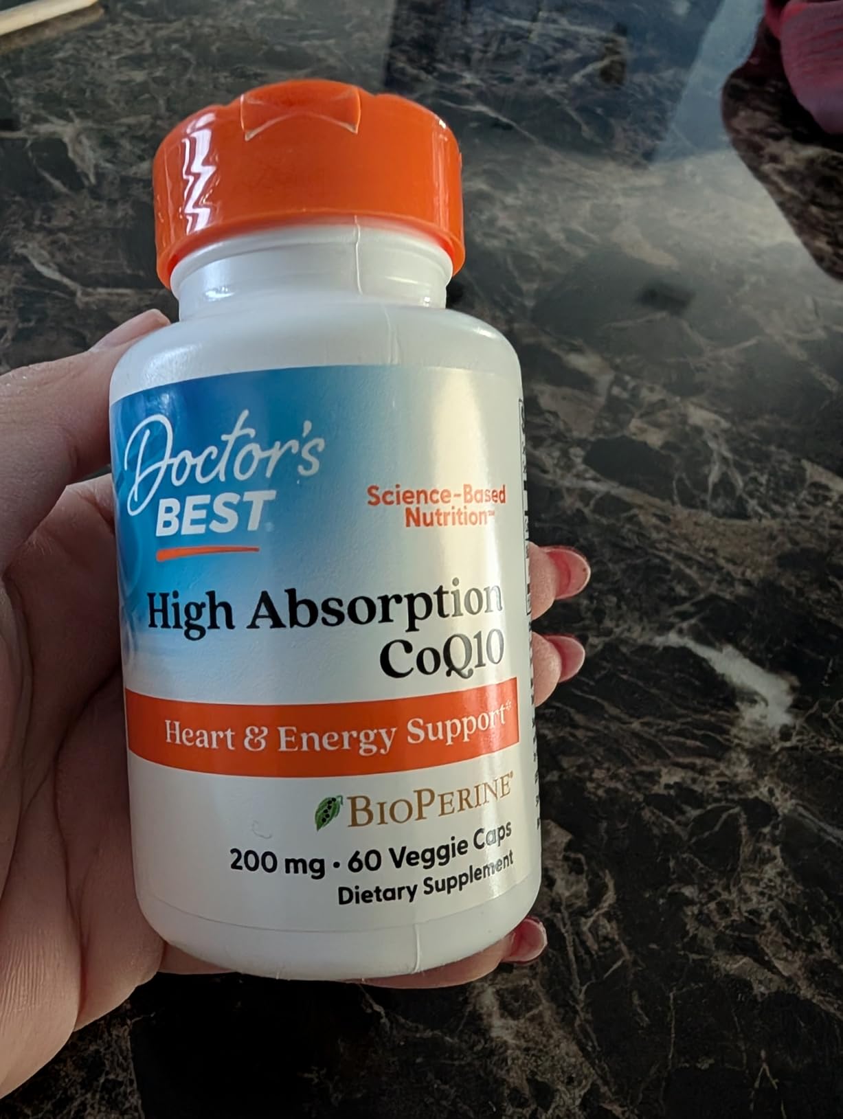 Doctor's Best High Absorption CoQ10 200mg with BioPerine Supplement, 180 Veg Capsules customer photo 2