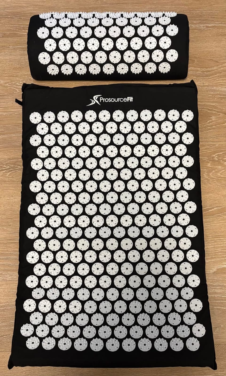 ProsourceFit Acupressure Mat and Pillow Set for Back/Neck Pain Relief and Muscle Relaxation, Blue customer photo 1