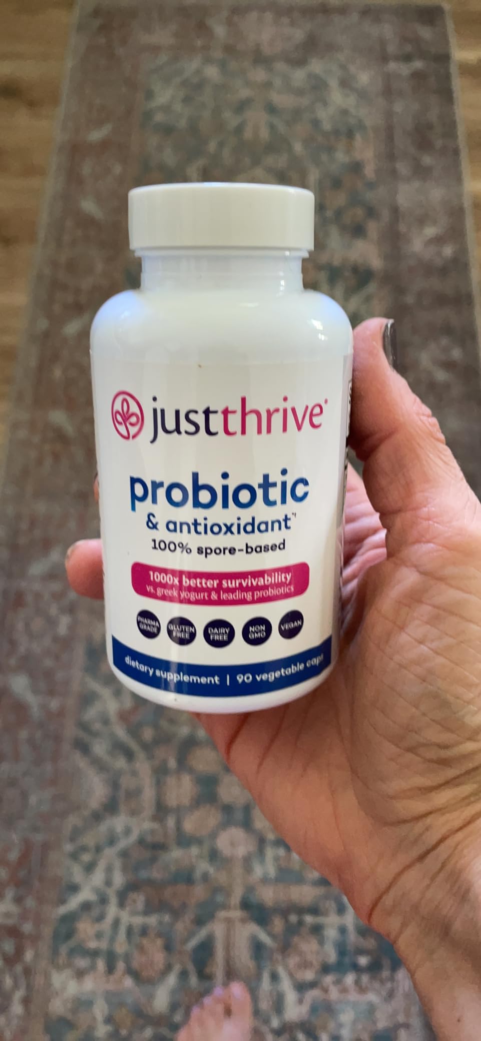Just Thrive Probiotic & Antioxidant 100% Spore-Based Digestive Support, 30 capsules customer photo 2