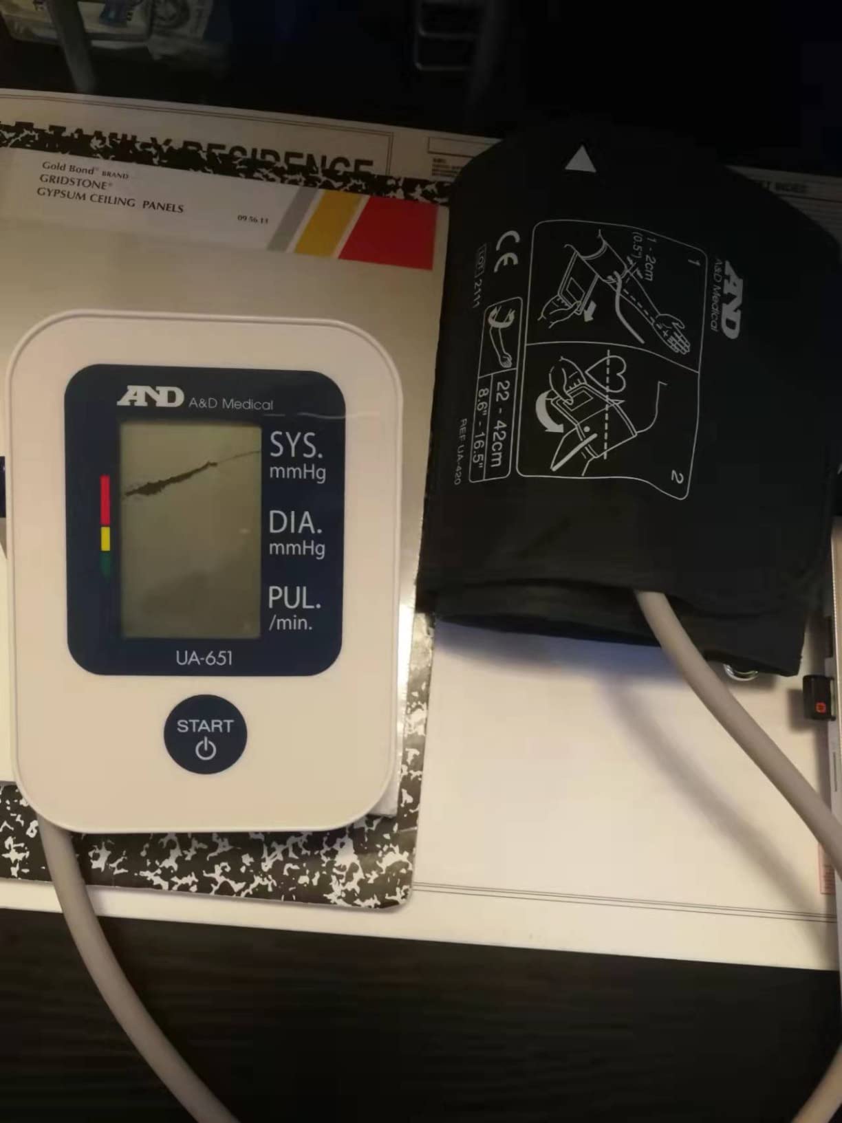 A&D Medical UA-651 Upper Arm Blood Pressure Monitor, Cuff 8.6-16.5
