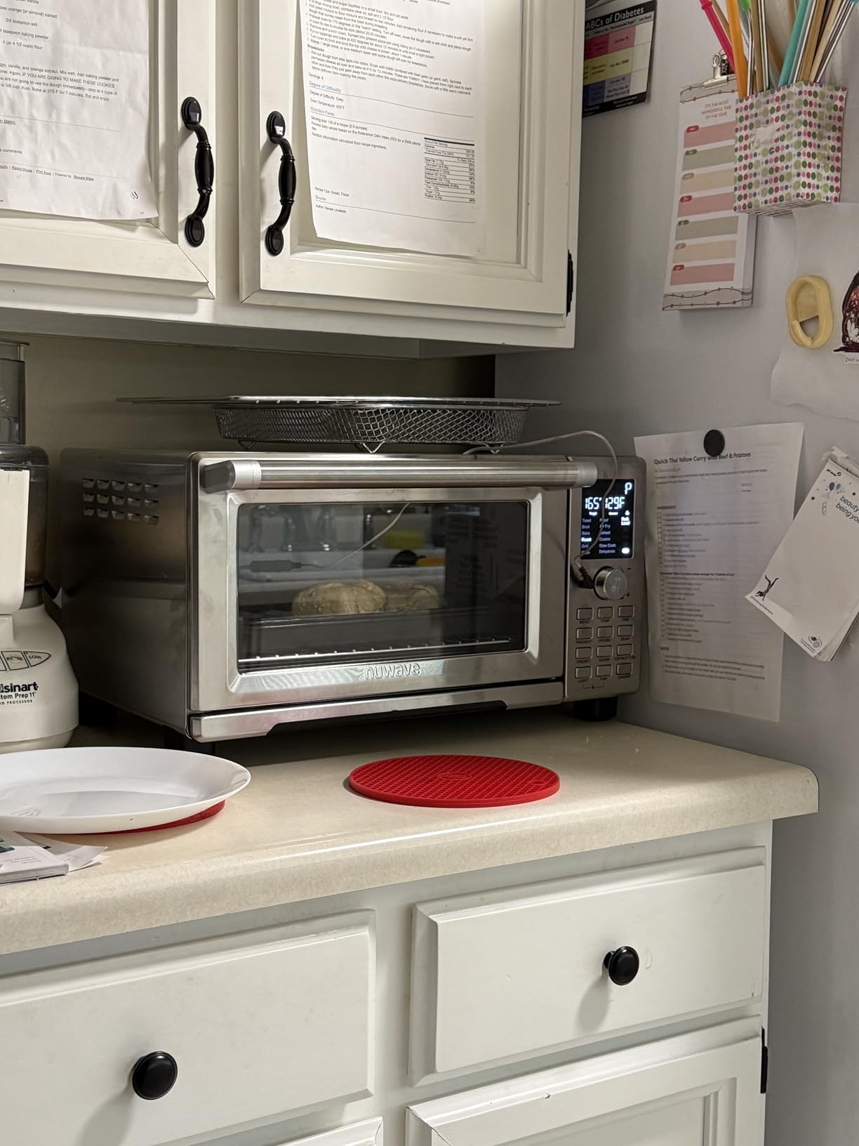 Nuwave Bravo Air Fryer Toaster Smart Oven, 12-in-1 Countertop Convection | 30-QT XL Capacity, 50°-500°F Temperature Controls, Top and Bottom Heater Adjustments 0%-100%, Brushed Stainless Steel Look customer photo 1