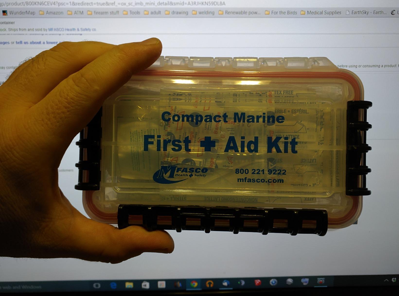 MFASCO First Aid Kit for Boat Marine Waterproof Container Small Size | Boat First Aid Kit | Waterproof Storage Container | Compact Marine Supplies for Boating, Sailing & Outdoor Adventures customer photo 2