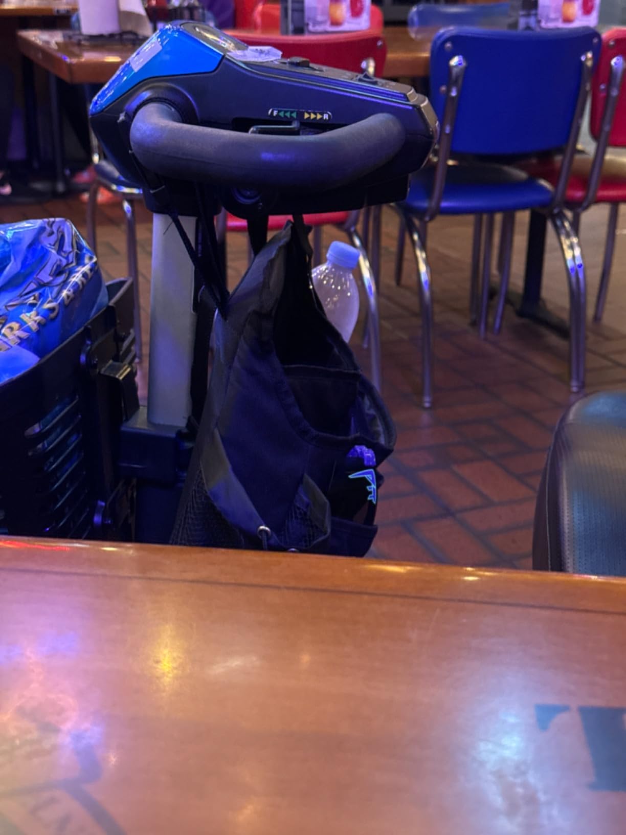 Mobility Scooter Bag with Bottle and Cup Holders and 6 Organized Pockets | Offers Organized, Easy to Access Storage for Daily Essentials - Also Fits Wheelchairs, Rollators and Walkers customer photo 2
