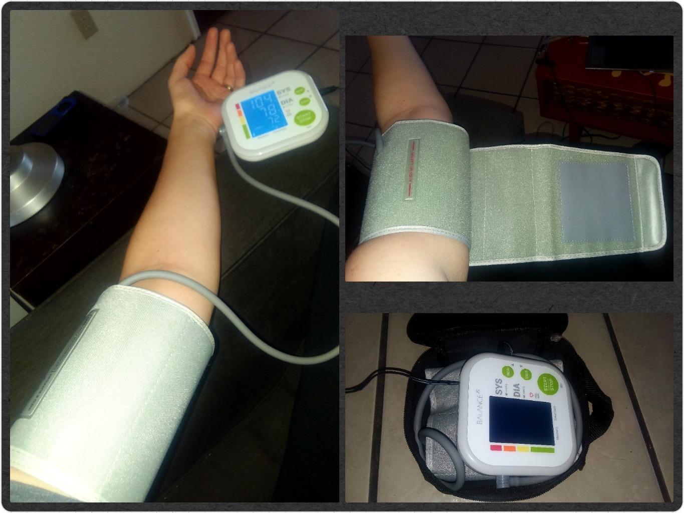 Greater Goods Upper Arm Blood Pressure Monitor for Home Use - Automatic One-Touch BP Machine, Wide-Range Cuff (8.7
