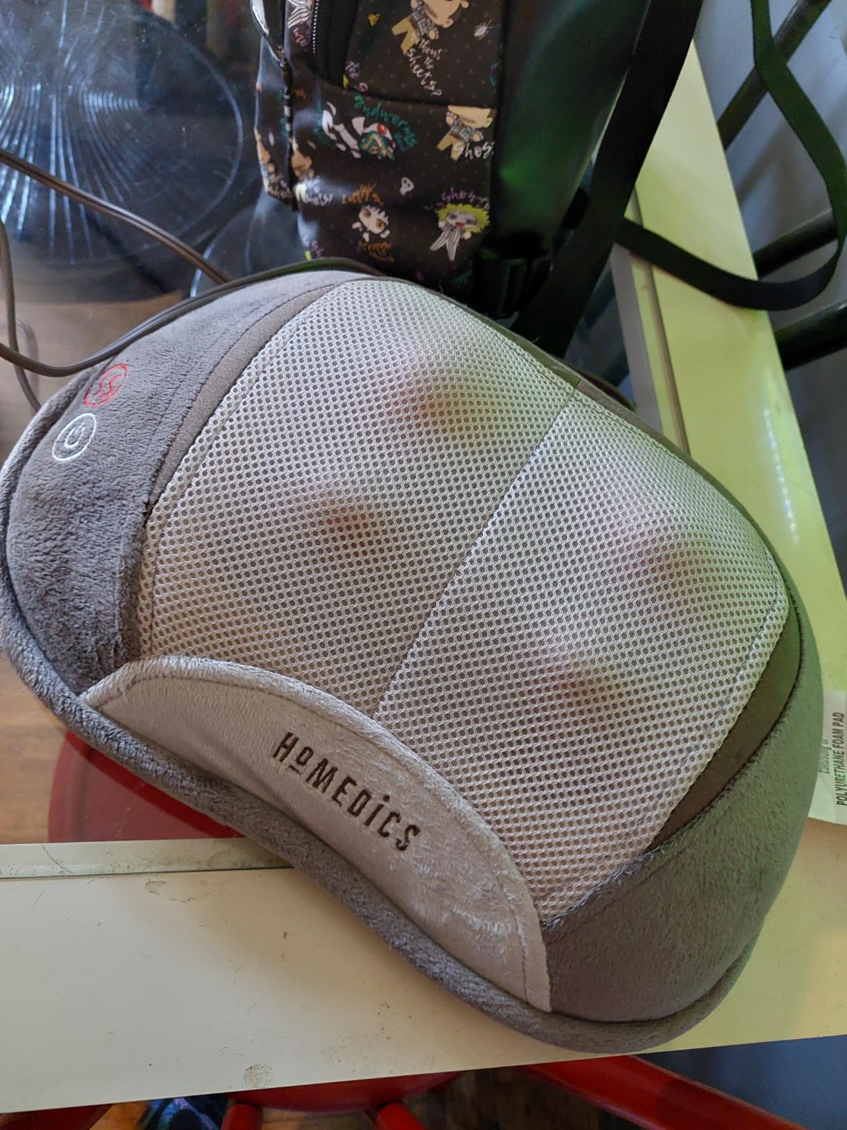Homedics Shiatsu Back Massager with Heat, 3D Deep Tissue Massage Pillow | for Neck & Shoulders, Electric Kneading Lumbar Massager Cushion customer photo 1