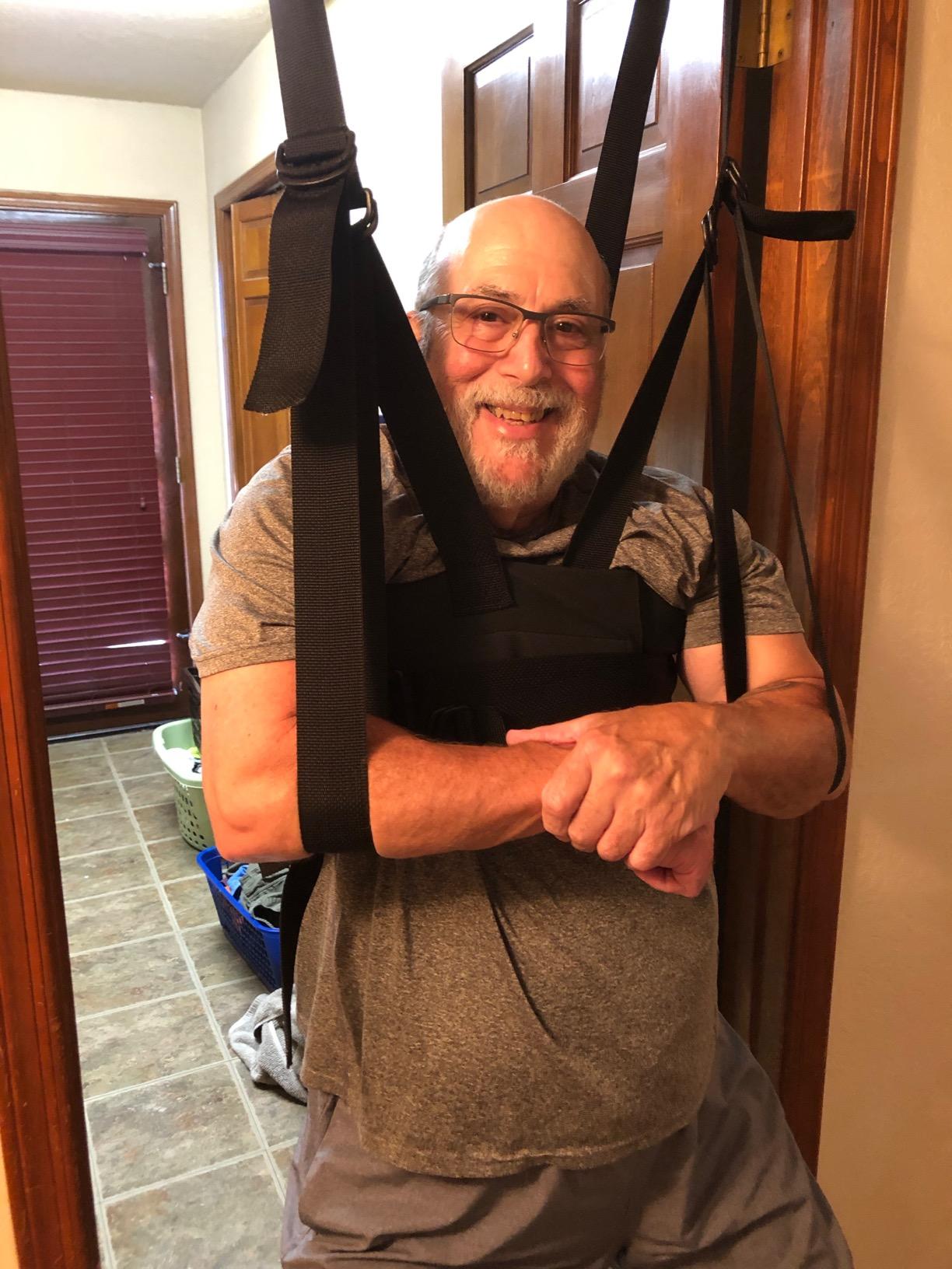 Sit and Decompress Back Stretcher 3 Minutes A Day Lumbar Traction Spinal Decompression - Inversion Table Alternative customer photo 1