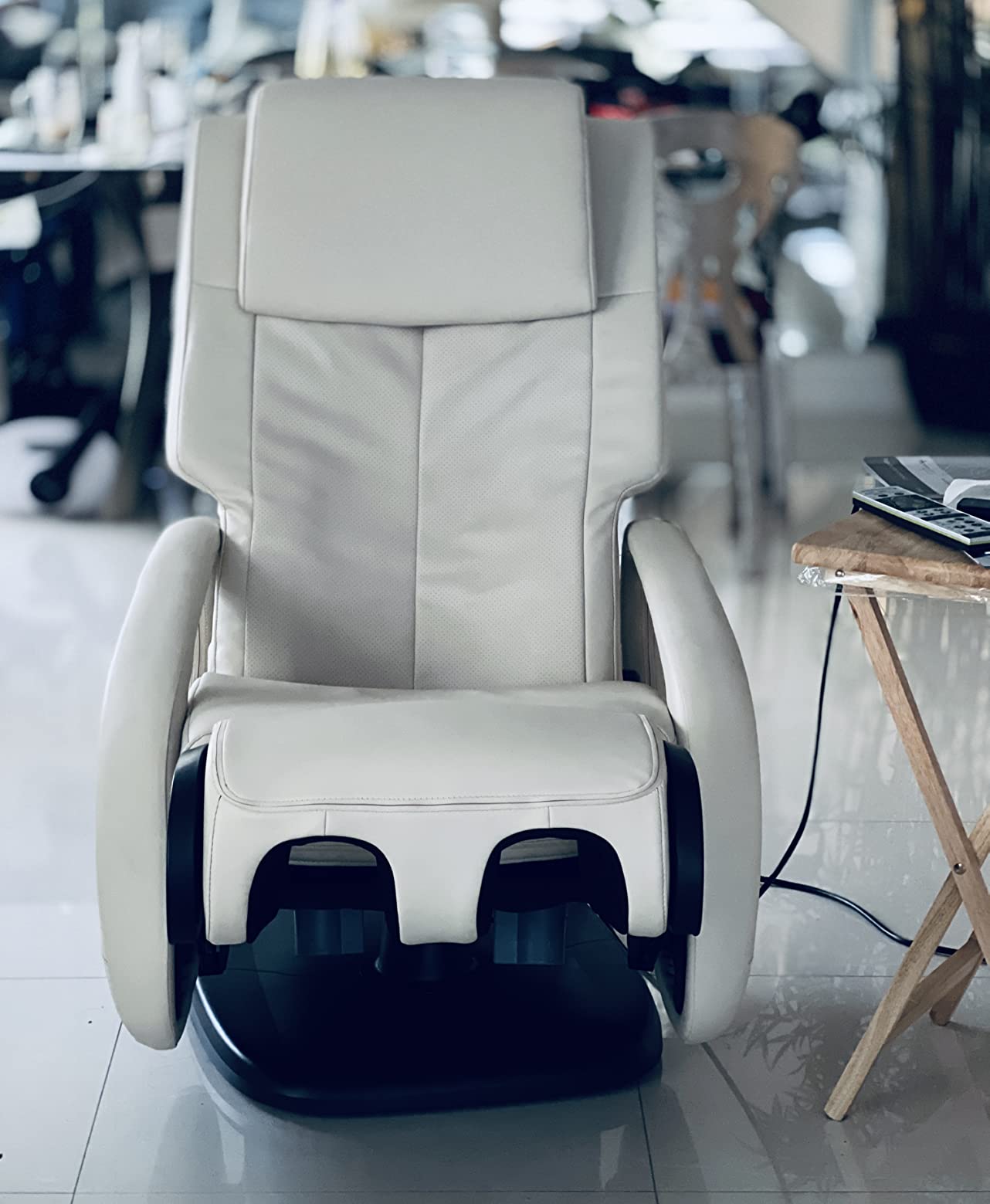 Human Touch WholeBody 7.1 Swivel-Base Full Body Relax and Massage Chair - Perfect for Home Relaxation and Stress Relief | Warm Air Heating | Customizable Massage | Retractable Ottoman | Espresso Color, 7.1