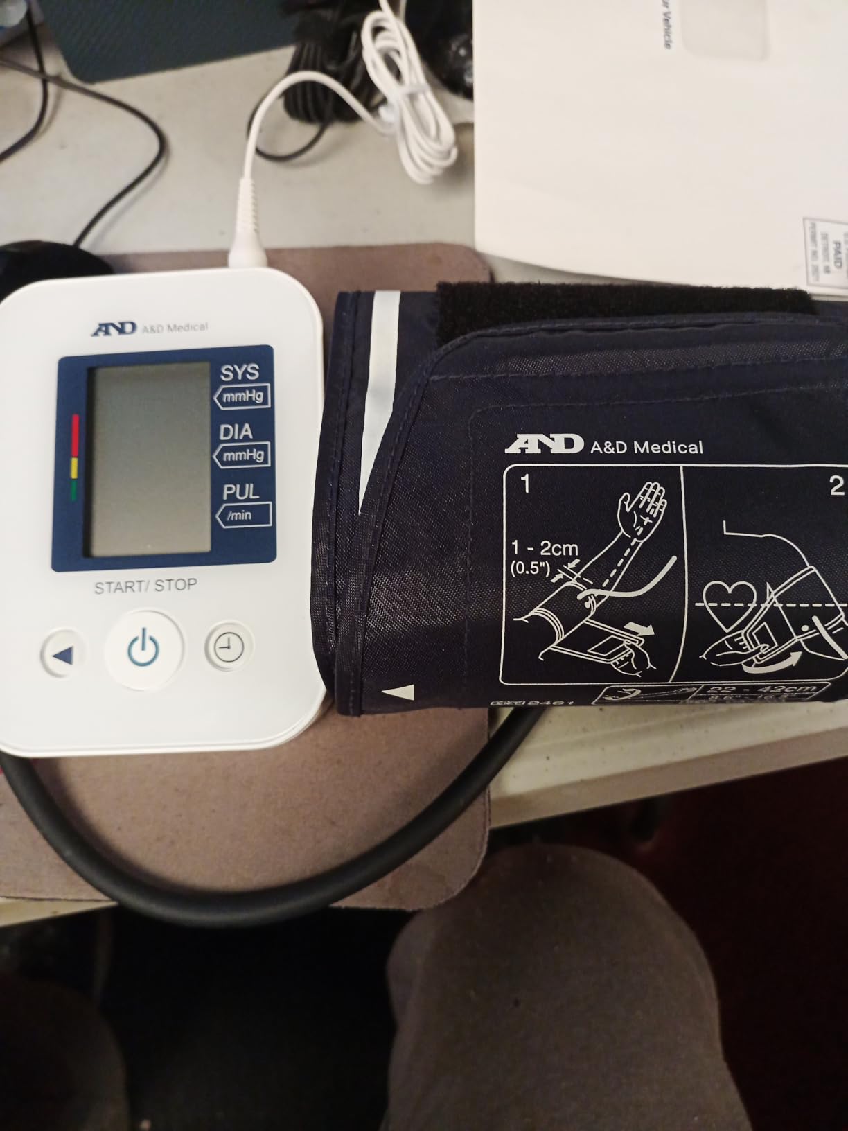 A&D Medical Multi-User Blood Pressure Monitor for Home Use UA-767FAC - Wide Range Cuff (8.6-16.5
