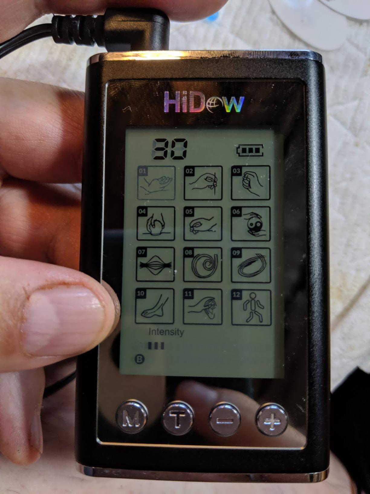 HiDow XPD Dual Channel TENS EMS Unit 12 Modes Muscle Stimulator Pain Relief Therapy Electronic Pulse Massager customer photo 2