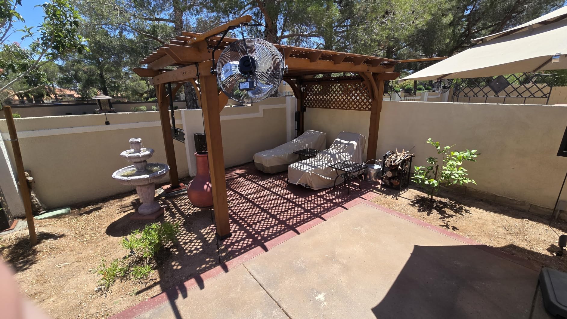 Backyard Discovery Beaumont 12' x 10' Traditional Cedar Wood Pergola Kit with Trellis Roof, All-Season Durability, High-Wind Rating, PowerPort, Shade for Outdoor Patio, Deck, Garden, and Entertaining customer photo 2