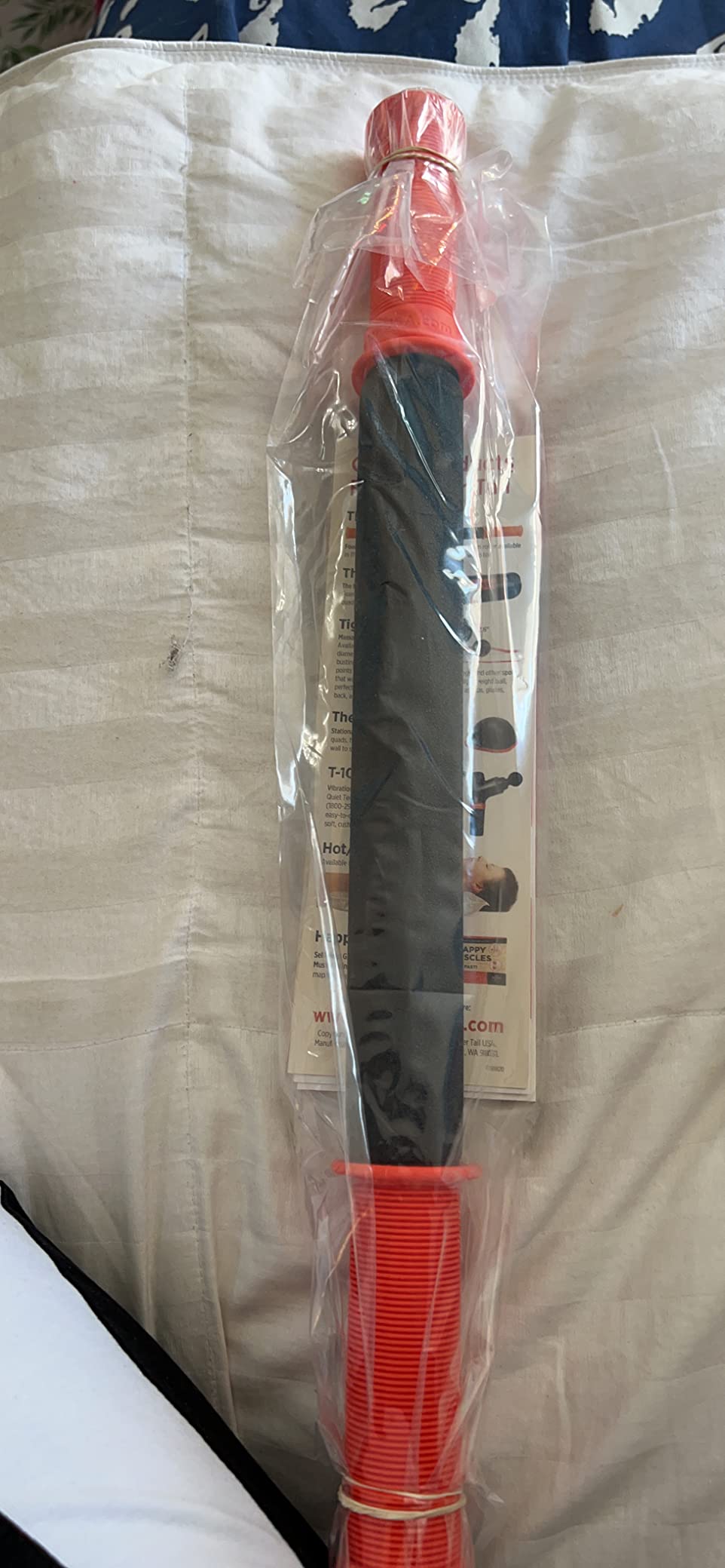 Tiger Tail 18in Massage Stick Portable Roller, Handheld, Deep Tissue Foam Roller, Body Massage and Myofascial Release Tool for Legs, Neck, Calves, Thighs, Shins & Back, The Original 18, Made in USA customer photo 2