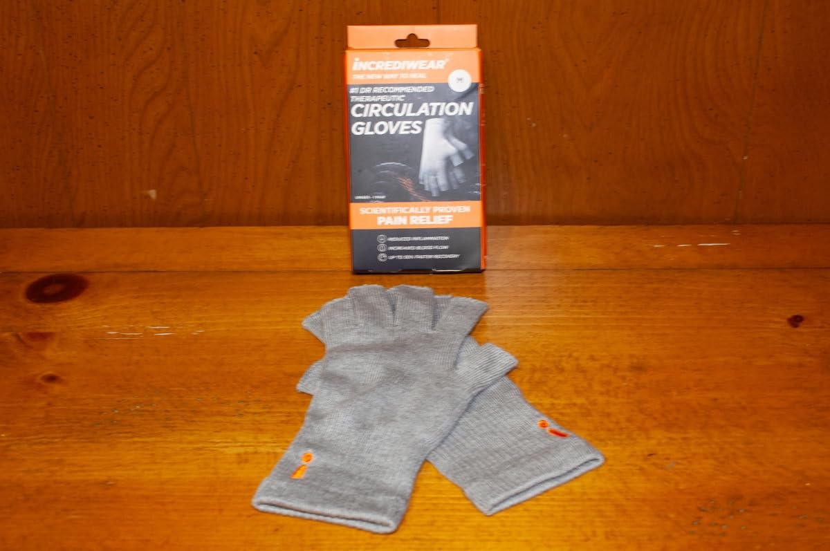 Incrediwear Fingerless Circulation Gloves Arthritis Gloves customer photo 2