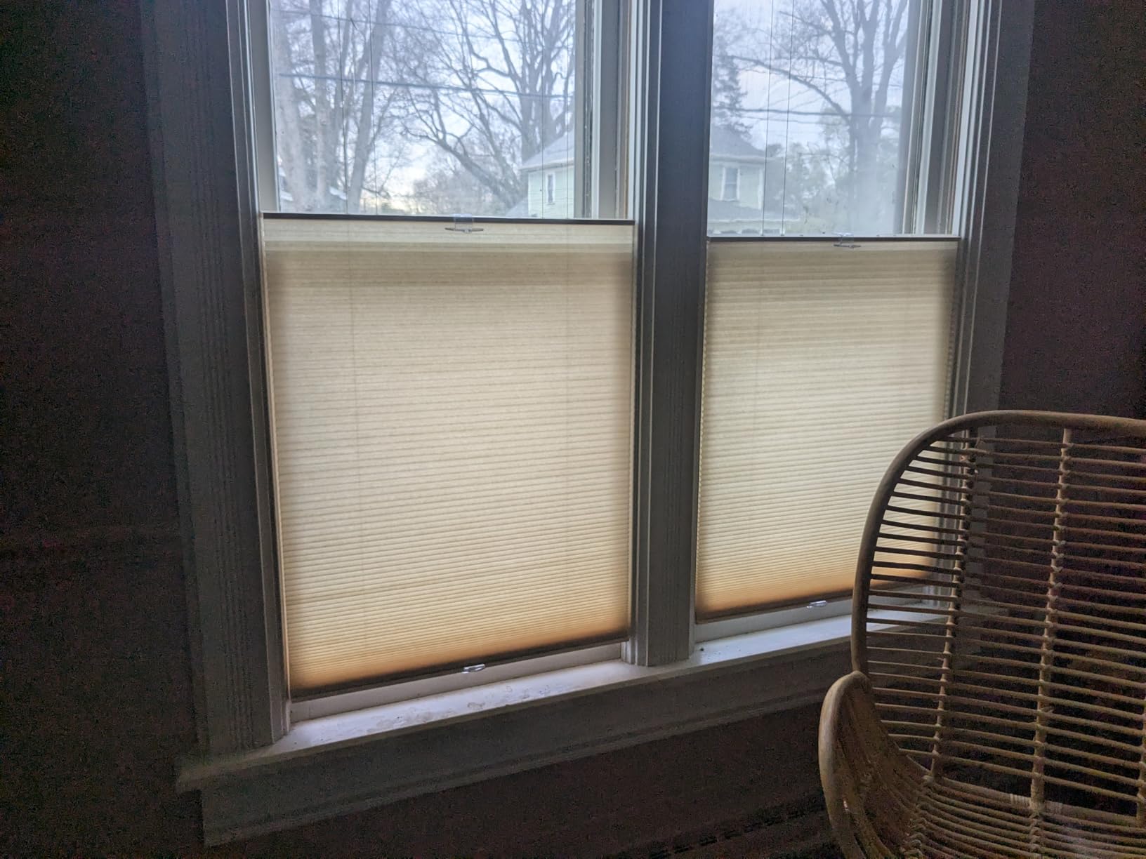 Cordless Cellular Pleated Shades, 35 x 64 in, White, Light Filtering | Cordless Lift and Light-Control Window Coverage customer photo 1