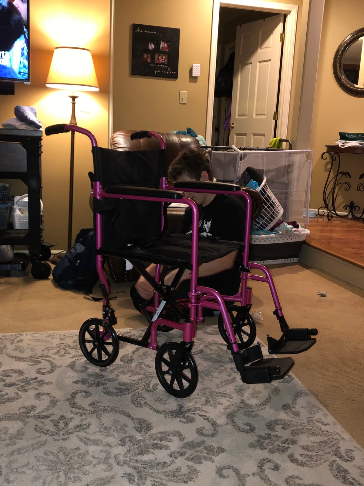 ProBasics - KTA1916SA-PK Aluminum Transport Wheelchair - 19