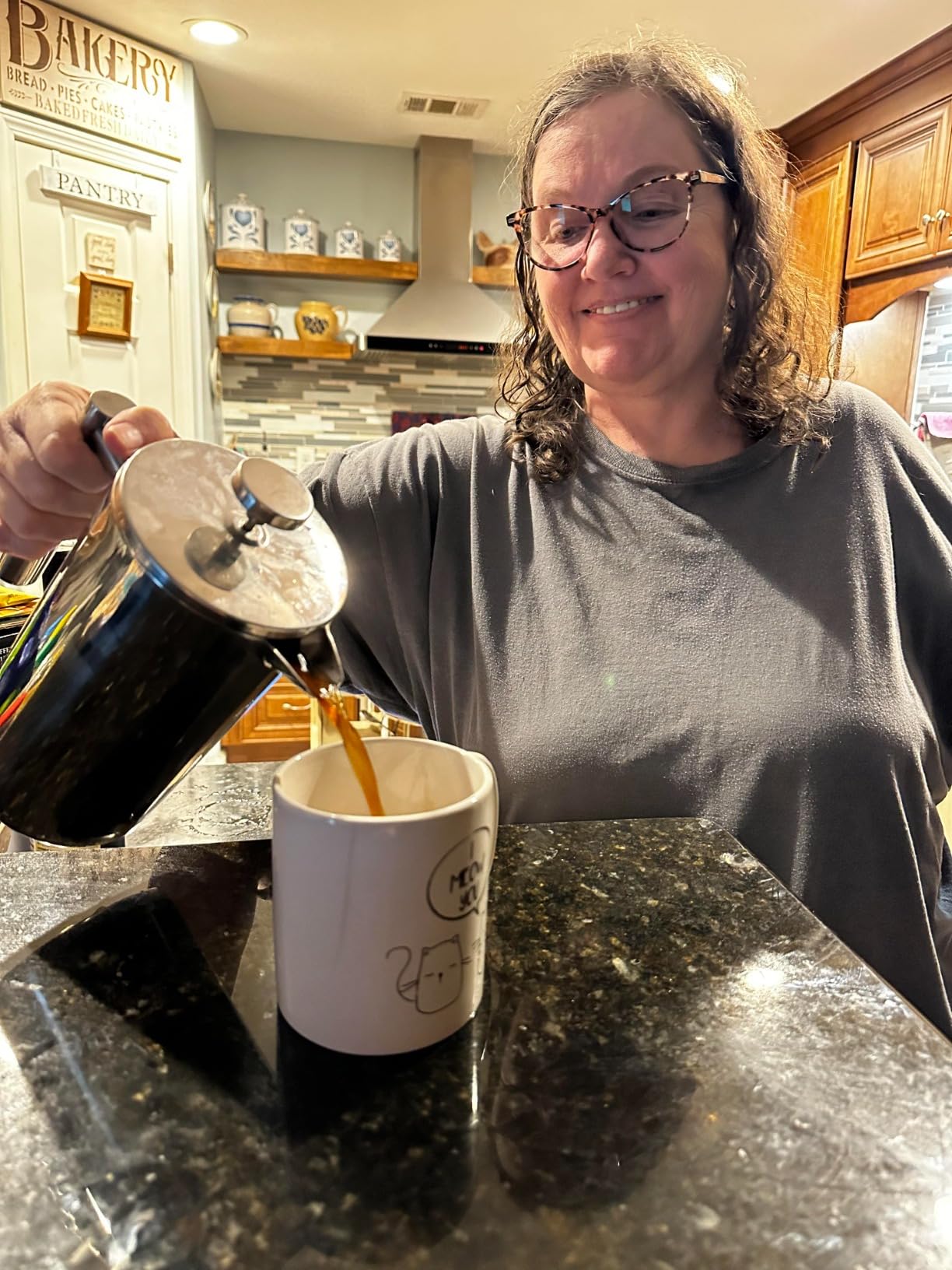 SterlingPro Non-Toxic Extra Large Insulated Stainless Steel French Press Coffee Maker 59oz - Metal XXL Double Wall French Press | Plastic Free | Cool-Touch | Mirror Finish | Makes up to 16 Cups/8 Mugs customer photo 2