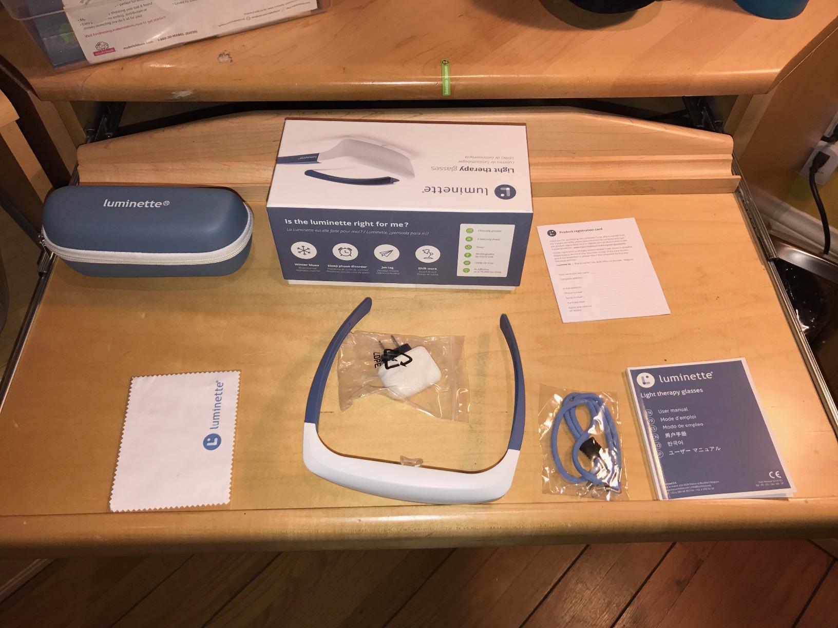 Luminette 2 Light Therapy Glasses (Updated 2024) - Wearable Happy Lamp - Natural Relief for Sleep Problems, Seasonal Mood Disorders, and Jet Lag - Portable Daylight Lamp customer photo 1