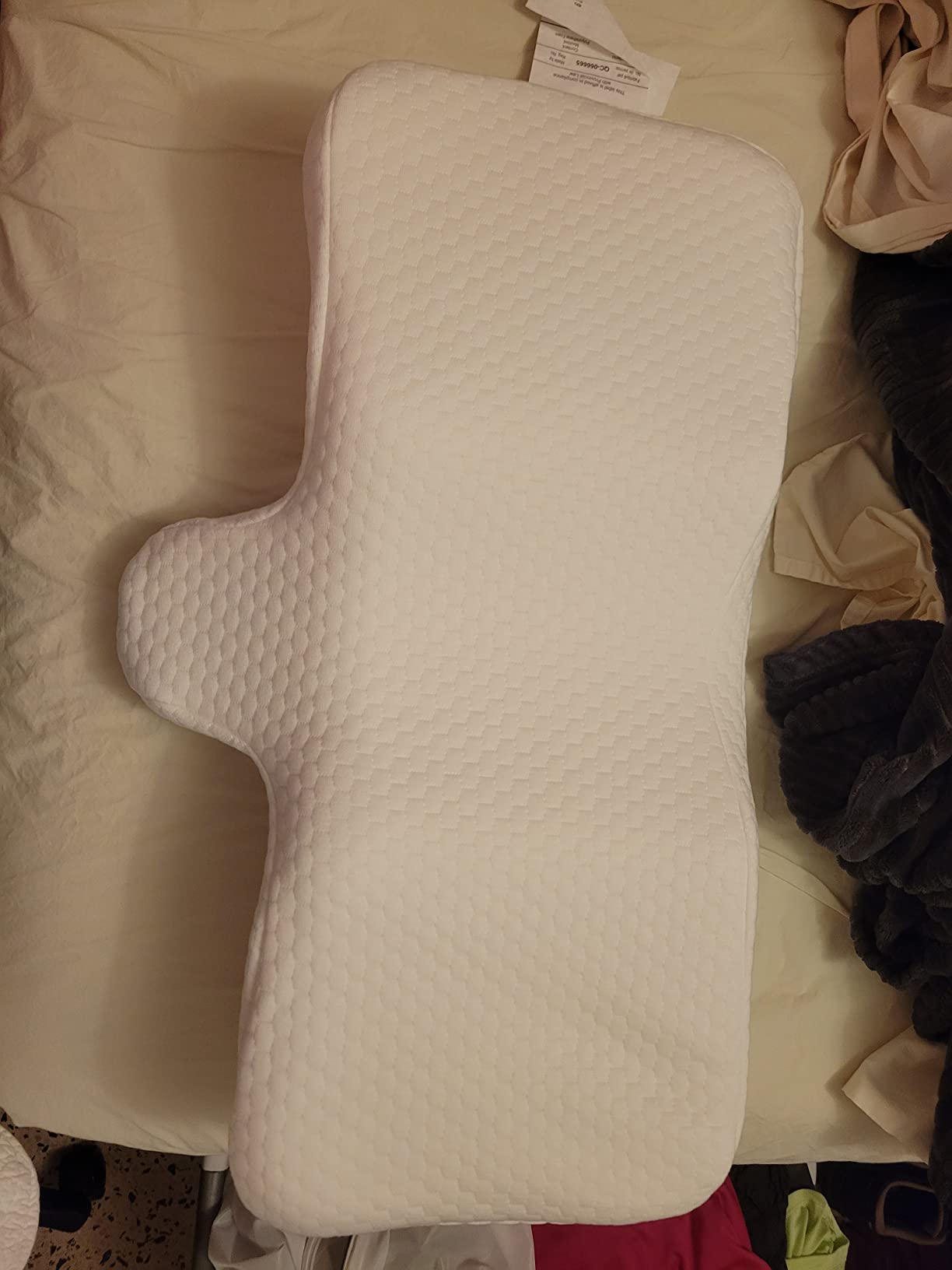 Therapeutica Ergonomic Cervical Pillow for Neck Pain Relief, Average, WH customer photo 1
