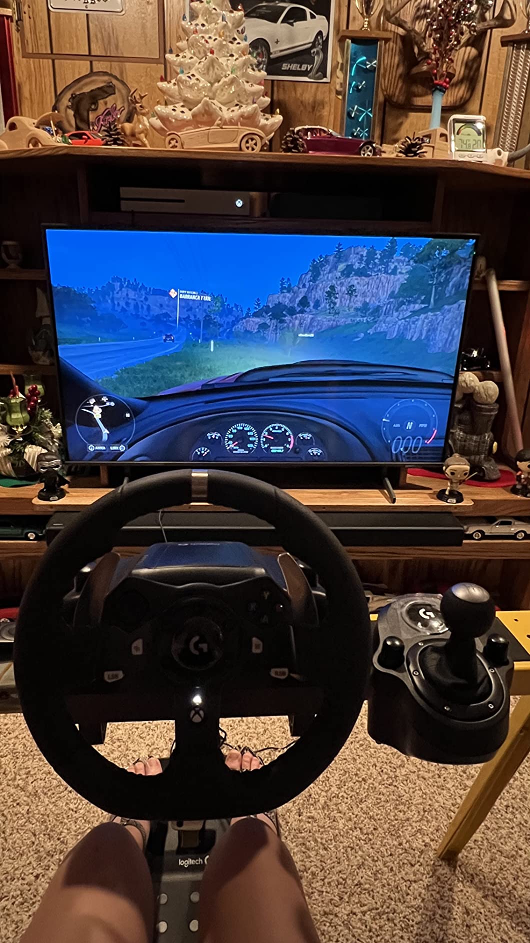 Logitech G920 Driving Force Racing Wheel and Pedals, Force Feedback + Logitech G Driving Force Shifter - Xbox Series X|S, Xbox One and PC, Mac customer photo 1