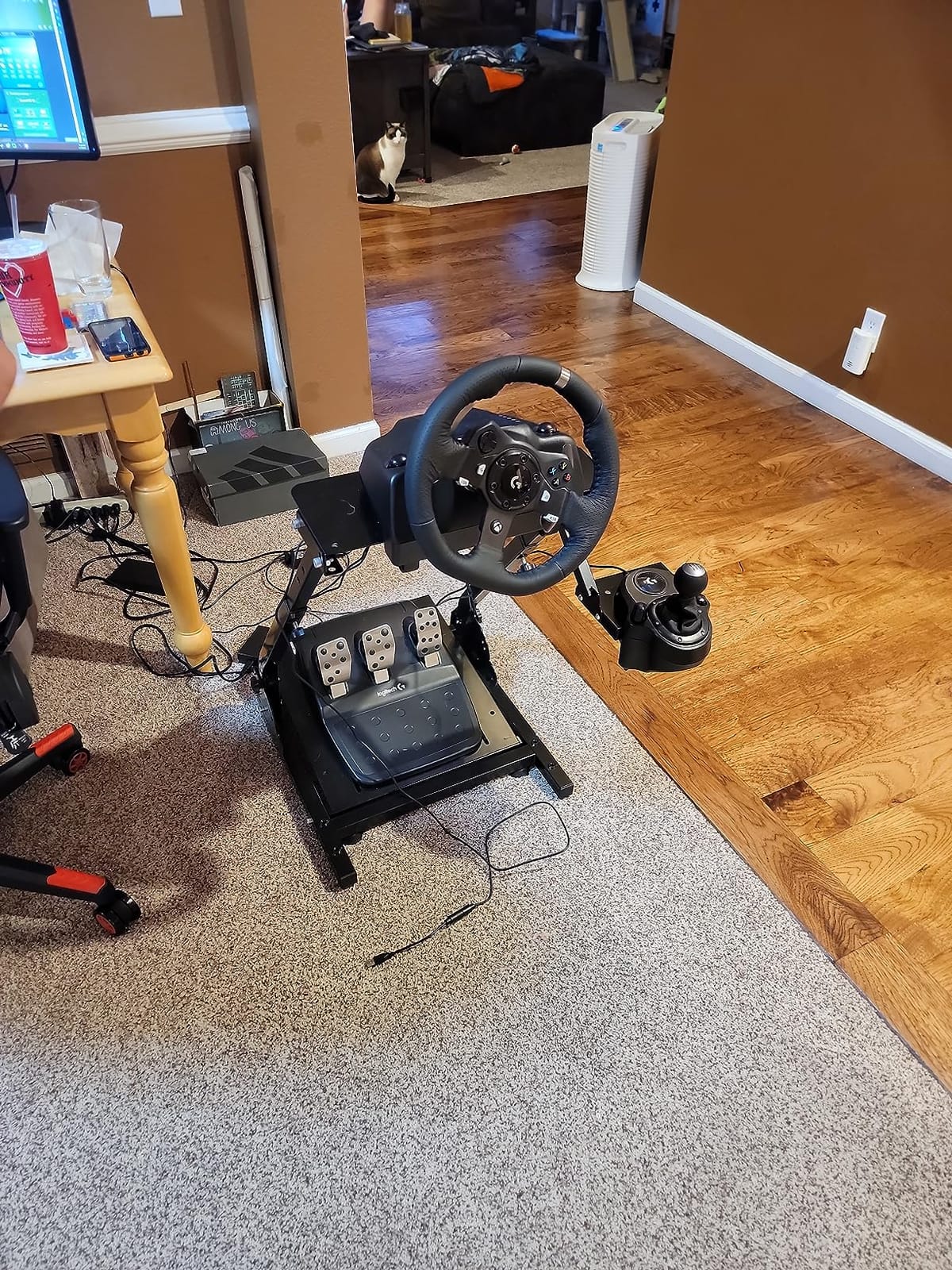 Logitech G920 Driving Force Racing Wheel and Pedals, Force Feedback + Logitech G Driving Force Shifter - Xbox Series X|S, Xbox One and PC, Mac customer photo 2