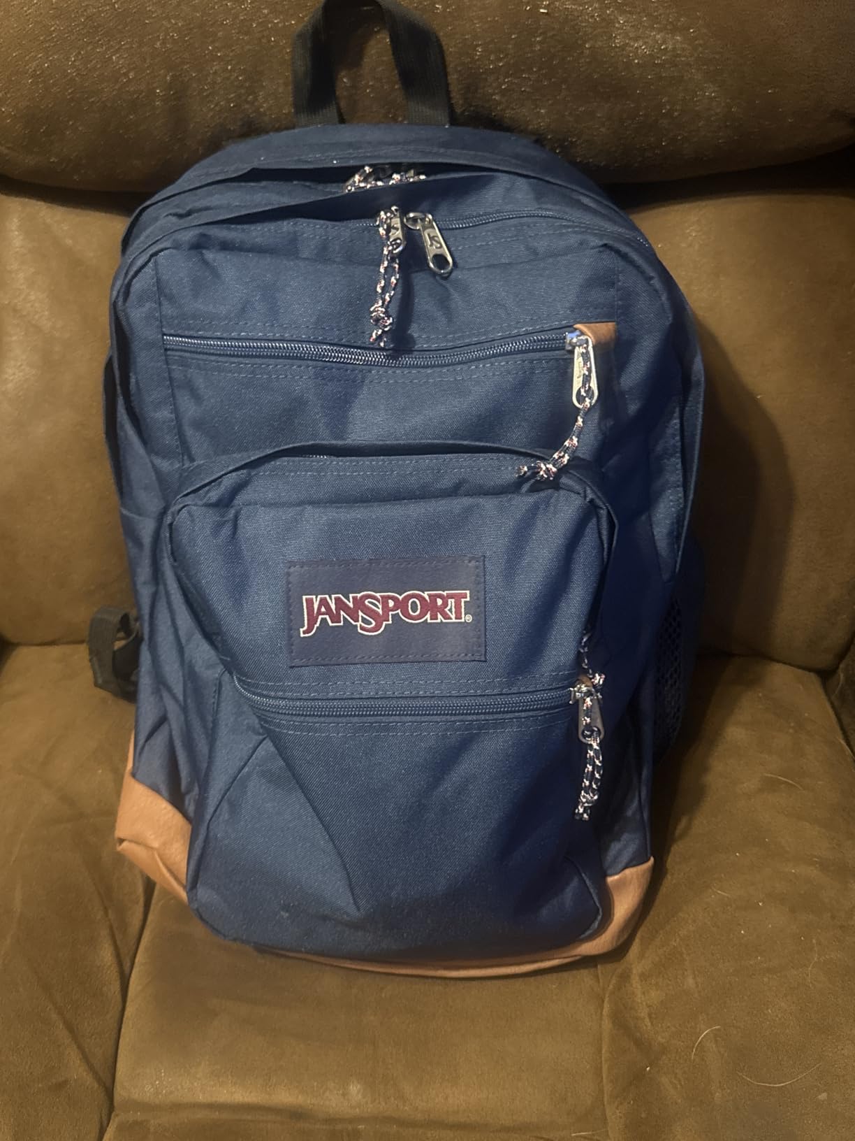 JanSport Cool Backpack, with 15-inch Laptop Sleeve - Large Computer Bag Rucksack with 2 Compartments, Ergonomic Straps, Navy | Ergonomic Straps, Waterbottle Pocket, Campus Weekender Travel Rucksack customer photo 2
