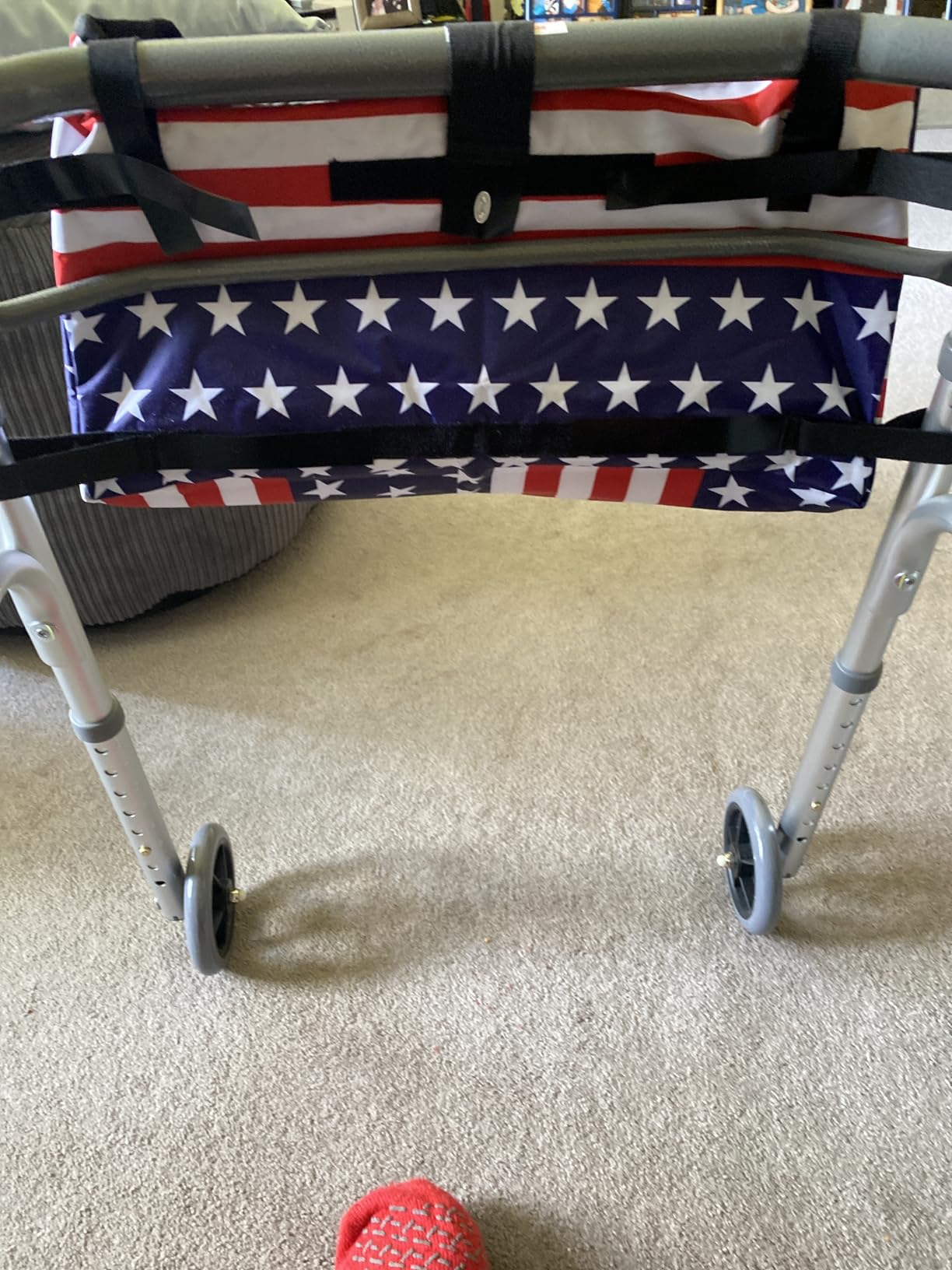 Vive Walker Bag - Accessories Wheelchair Basket Pouch (Water Resistant) - Seniors Caddy Accessory Attachment for Folding, Rolling Walkers - Carry Storage Carrier Tote - Lightweight, Universal Size customer photo 2