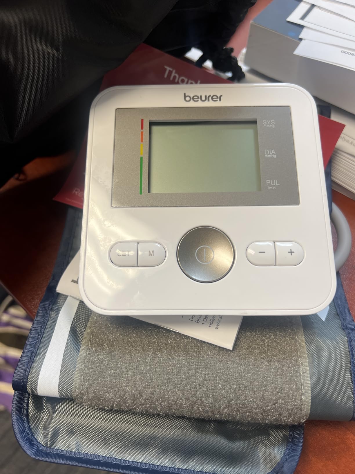 Beurer BM27 Upper Arm Blood Pressure Monitor for Home Use with Adjustable Cuff, 120 Memory Sets, Irregular Heart Rate Detection, Risk Indicator, Data Transfer to Apple Health and co. customer photo 1