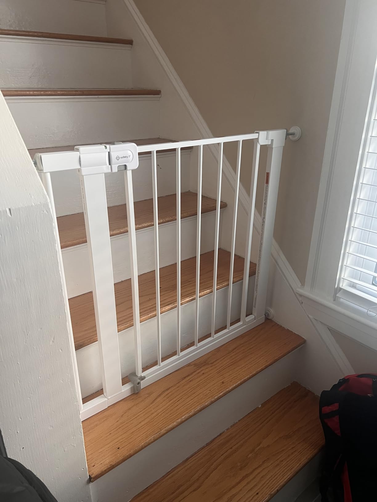 Safety 1st Easy Install Walk Thru Baby Gate for Doorway With Door, Dog Gates, Fits 29