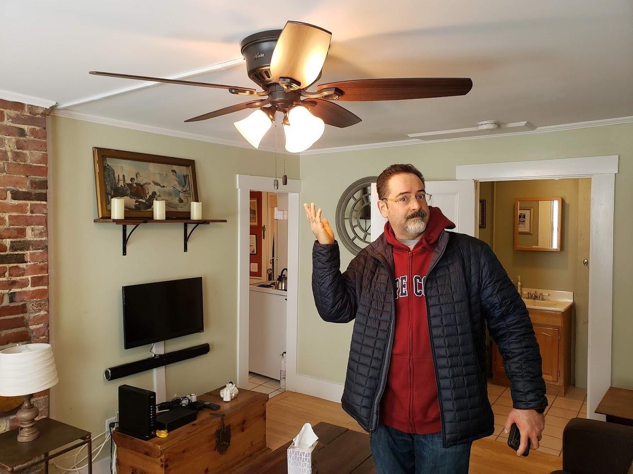 Hunter Builder, Indoor, Ceiling Fan, with LED Lights, 42 inch, New Bronze | Low Profile Flush Mount, Pull Chain, 5 Blades, For Bedroom, Living Room, Kitchen, 51091 customer photo 2