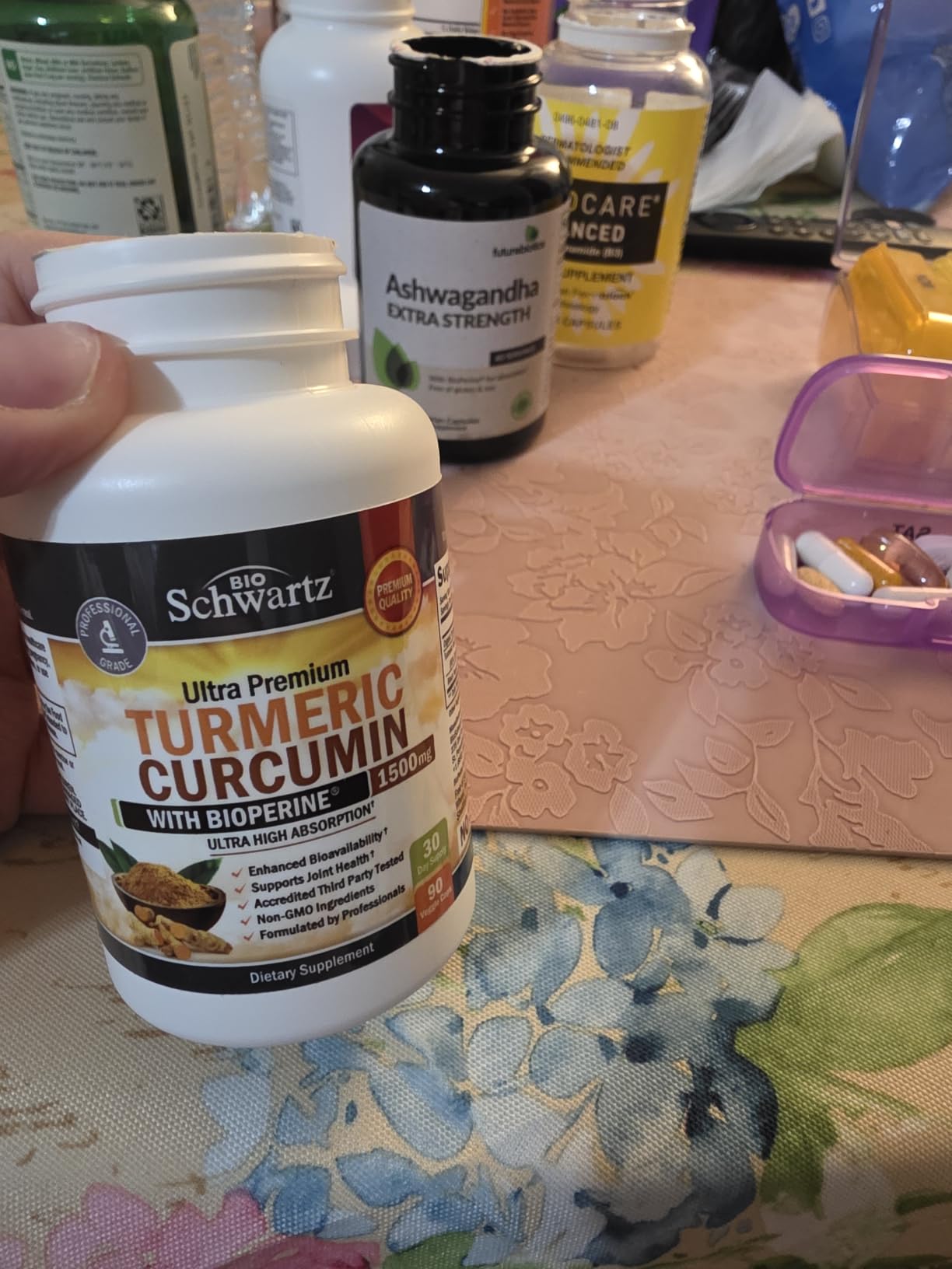 Turmeric Curcumin with Black Pepper Extract 1500mg - 90 Capsules | High Absorption Ultra Potent Tumeric Capsules with 95% Curcuminoids and BioPerine for Joint Support - Non-GMO customer photo 1