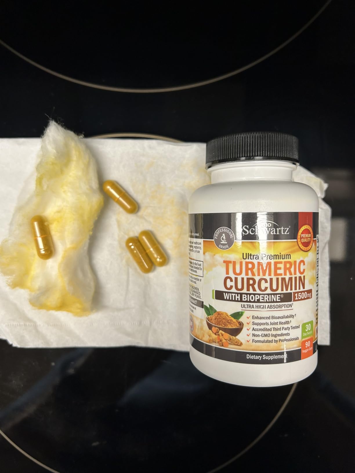 Turmeric Curcumin with Black Pepper Extract 1500mg - 90 Capsules | High Absorption Ultra Potent Tumeric Capsules with 95% Curcuminoids and BioPerine for Joint Support - Non-GMO customer photo 2