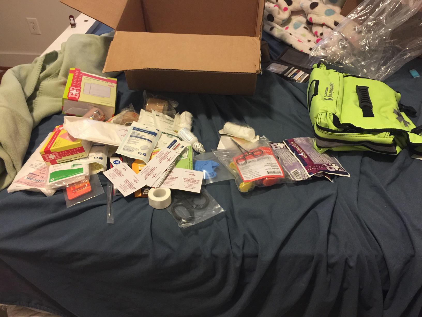 Lightning X Small Medic First Responder EMT Trauma Bag Stocked First Aid Trauma Fill Kit A (Red) customer photo 2
