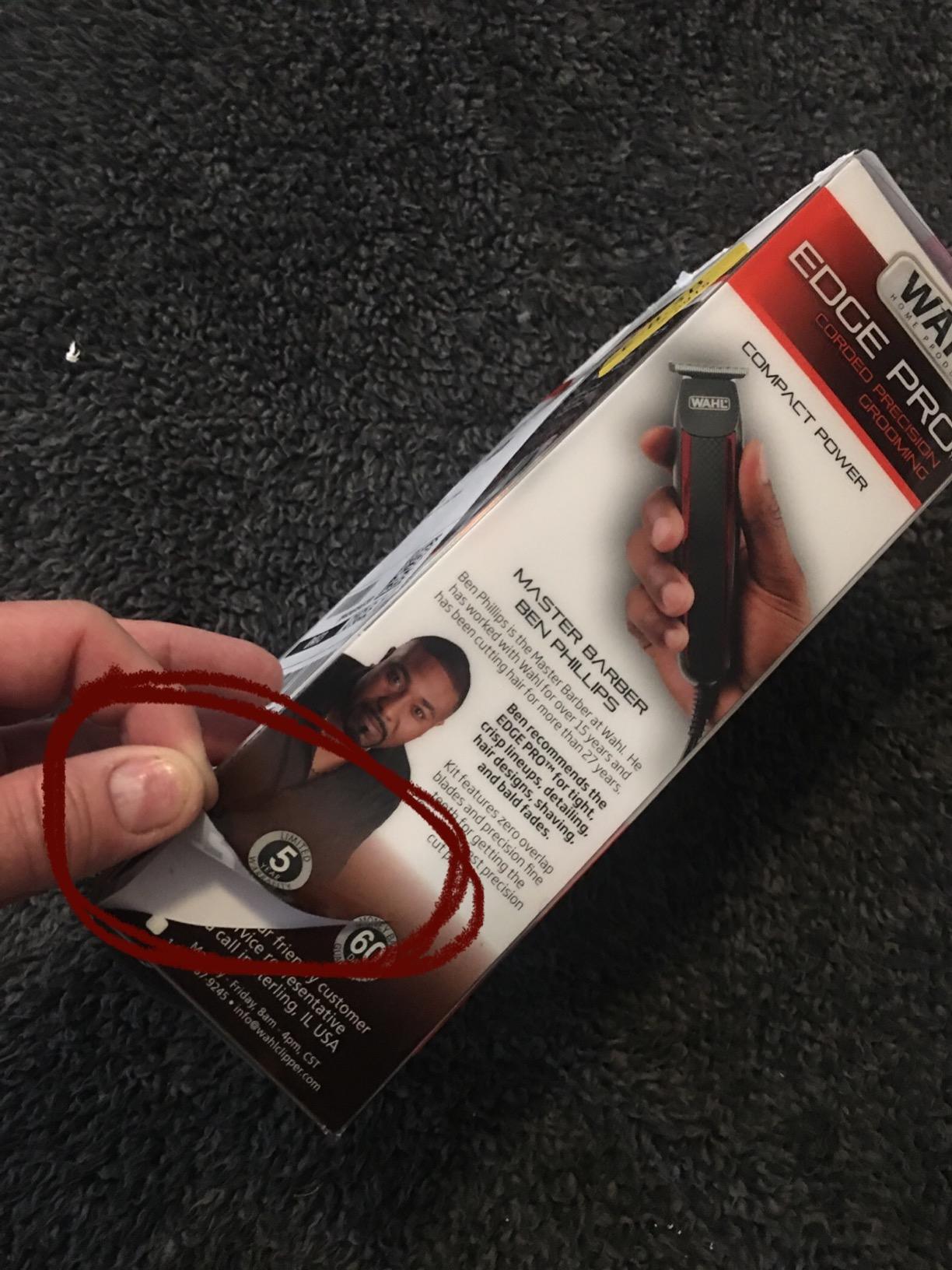 Wahl Edge Pro Bump Free Corded Beard Trimmer for Men Touch Up Trimmer & Grooming Detailer Kit - Perfect for Edging Beards, Mustaches, Hair, & Stubble, - Model 9686-300 customer photo 1