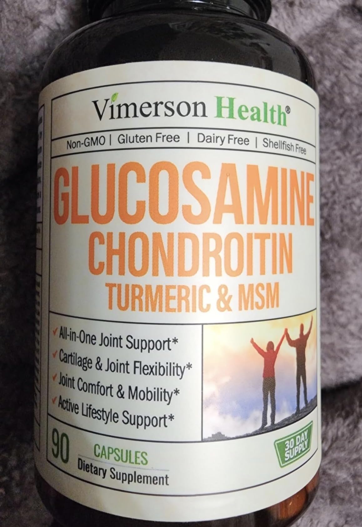 Glucosamine Chondroitin MSM Joint Support Supplement for Women and Men with Glucosamine Sulfate 1500 mg, Chondroitin and MSM for Cartilage, Joint Health and Flexibility 90 Capsules customer photo 2