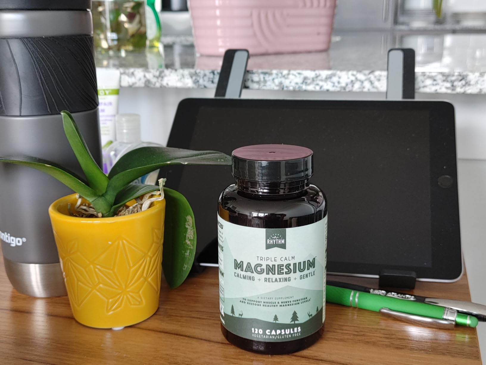 Natural Rhythm Triple Calm Magnesium Complex 150mg, 120 Capsules | Chelated Magnesium Glycinate, Taurate & Malate, Supplement for Sleep, Stress, Muscle & Heart Support, Non-GMO, Vegan customer photo 1