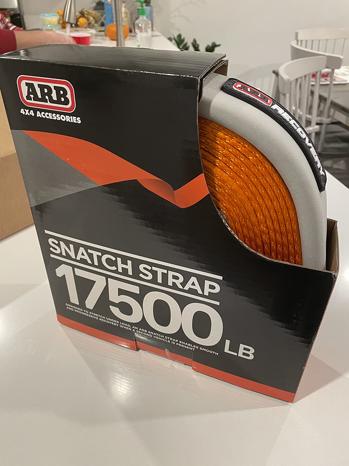 ARB 4x4 Accessories ARB705LB Recovery Snatch Strap Orange 30' x 2 3/8