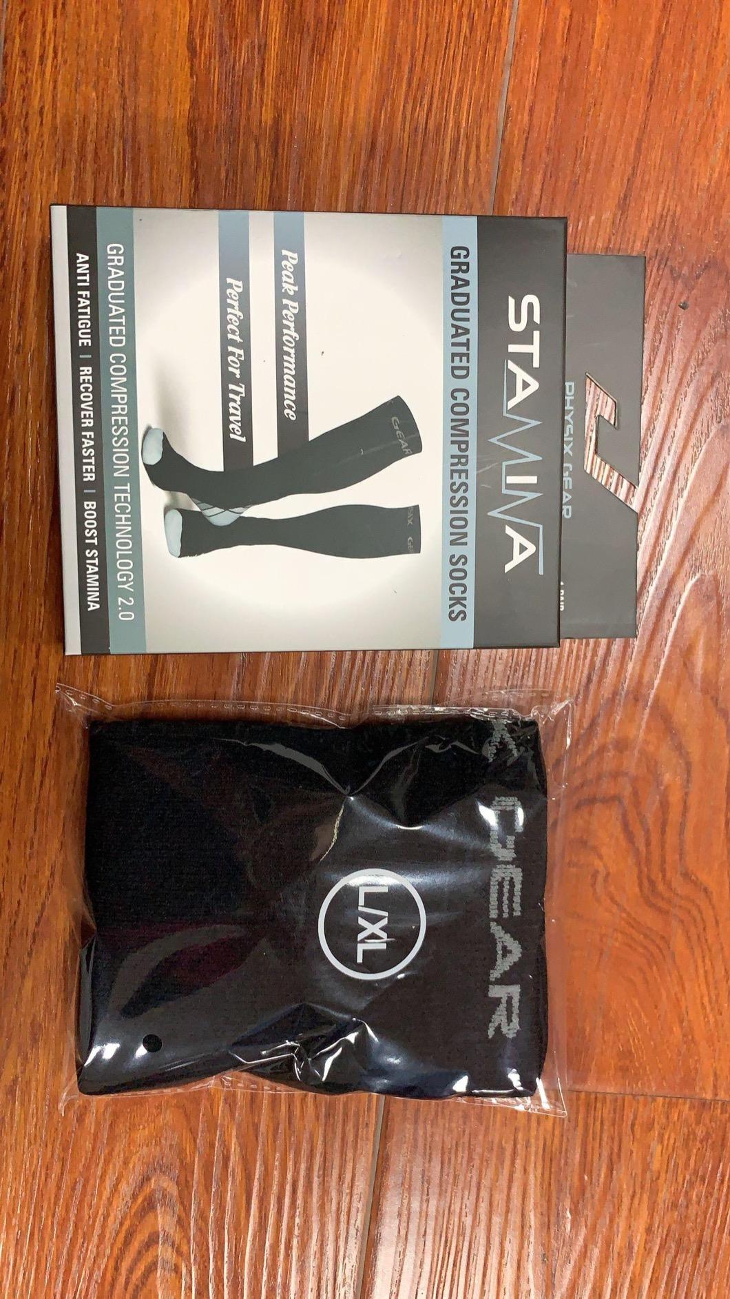 Physix Gear Compression Socks 20-30 mmHg - Men & Women - Running, Nurses, Shin Splints, Flight, Travel customer photo 1