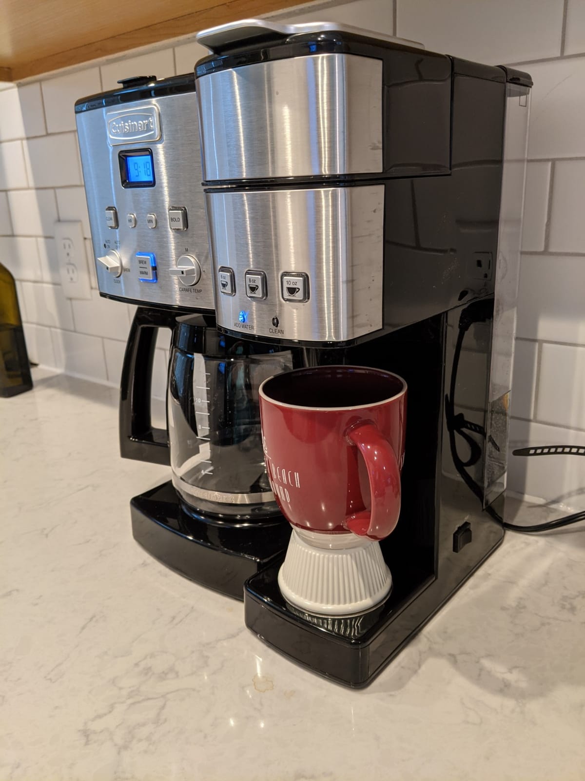 Cuisinart Single Serve + 12 Cup Coffee Maker, Offers 3-Sizes: 6-Ounces, 8-Ounces and 10-Ounces, Stainless Steel, SS-15P1 customer photo 2