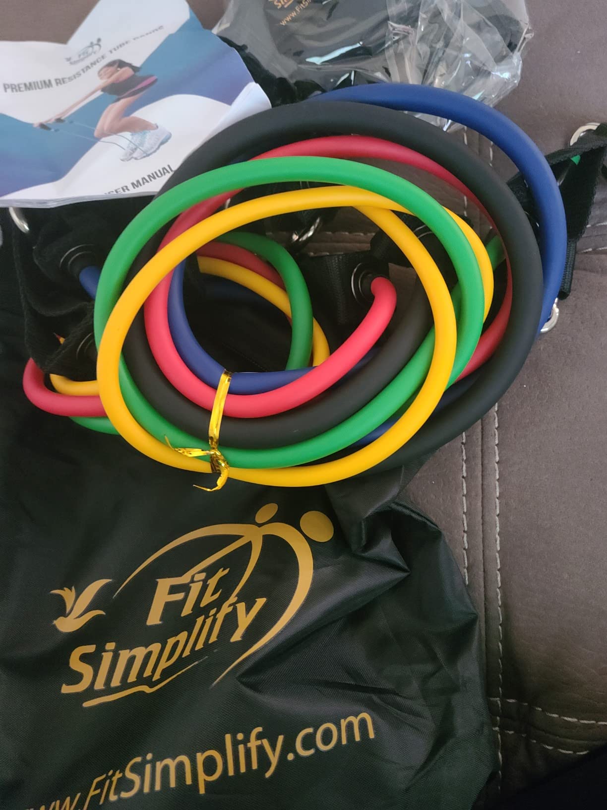 Fit Simplify Resistance Tube Bands 12 Piece Set with Instruction Booklet customer photo 1