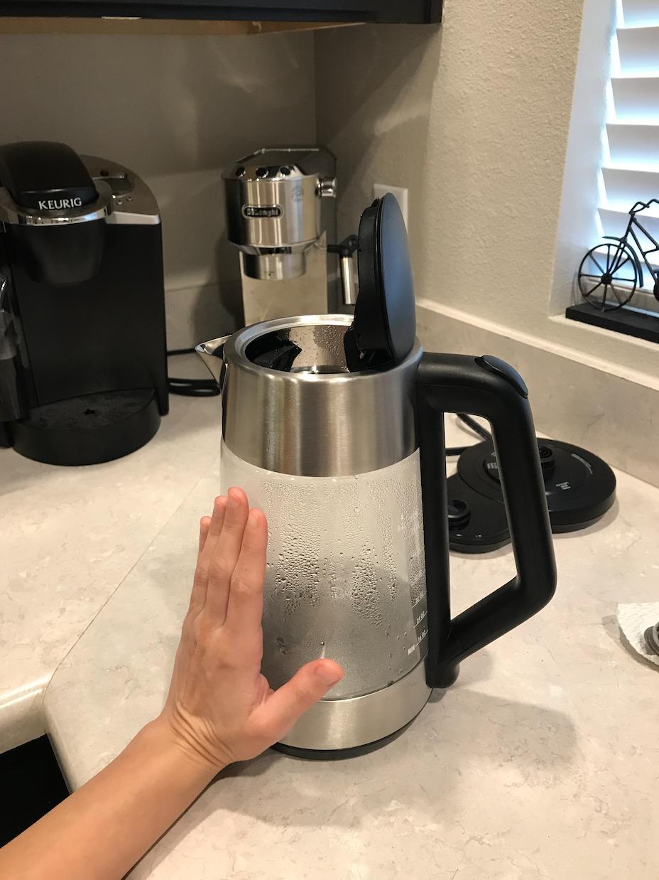 OXO Brew Adjustable Temperature Kettle, Electric Kettle, Stainless Steel | 1.75 L Capacity, Borosilicate Glass, Precise Temp Control, Cord Free, Automatic Shut-Off, Ideal For Tea & Pour-Over Coffee customer photo 2