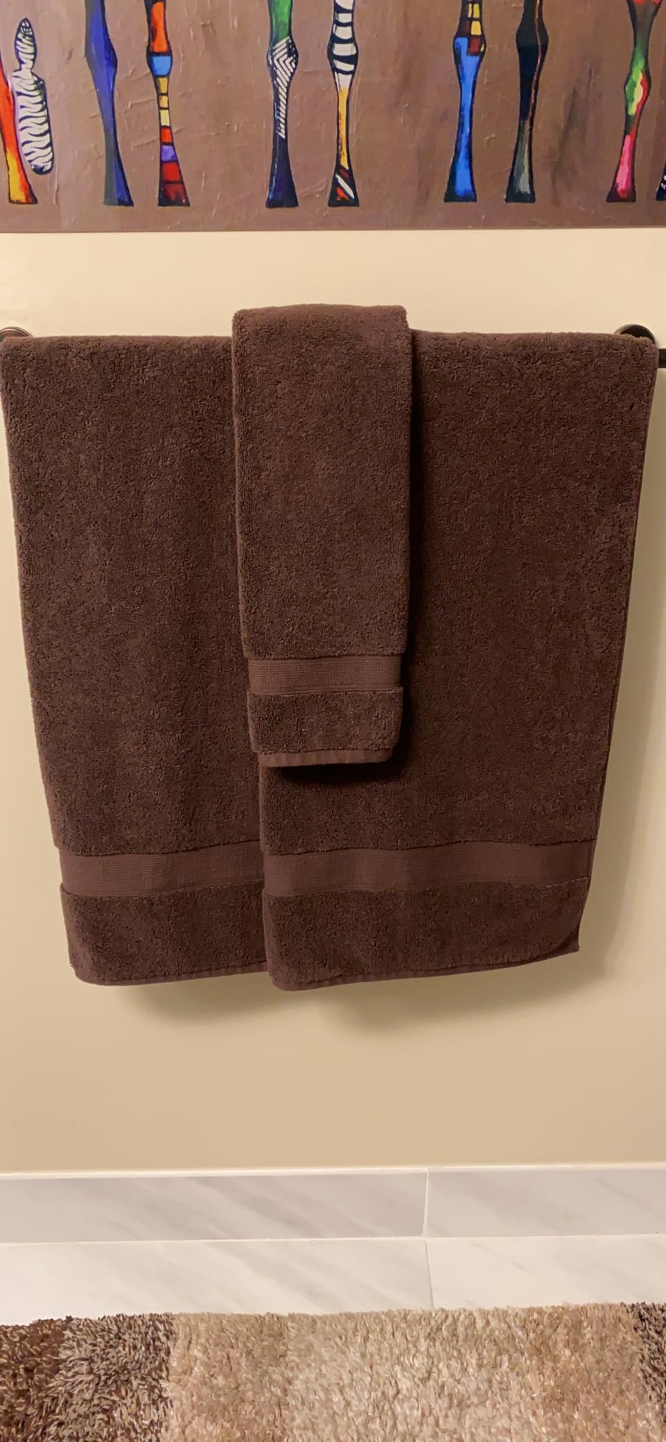Madison Park 800GSM 100% Cotton Bathroom Bath Towel Set of 8, Natural | Long Staple, Highly Absorbent, Durable Hotel Spa Quality, Quick Dry, Double Stitched Hems, Lint Reducing, OEKO-TEX Certified customer photo 1