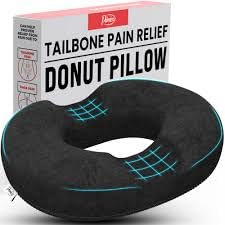 PT ENDORSED Donut Pillow for Tailbone Pain Relief Cushion - Coccyx & Hemorrhoid Pillow for Sitting - Donut Seat Cushion for Pressure Relief, Prostate, Postpartum, Pressure Sores, Lifting Cushions customer photo 1