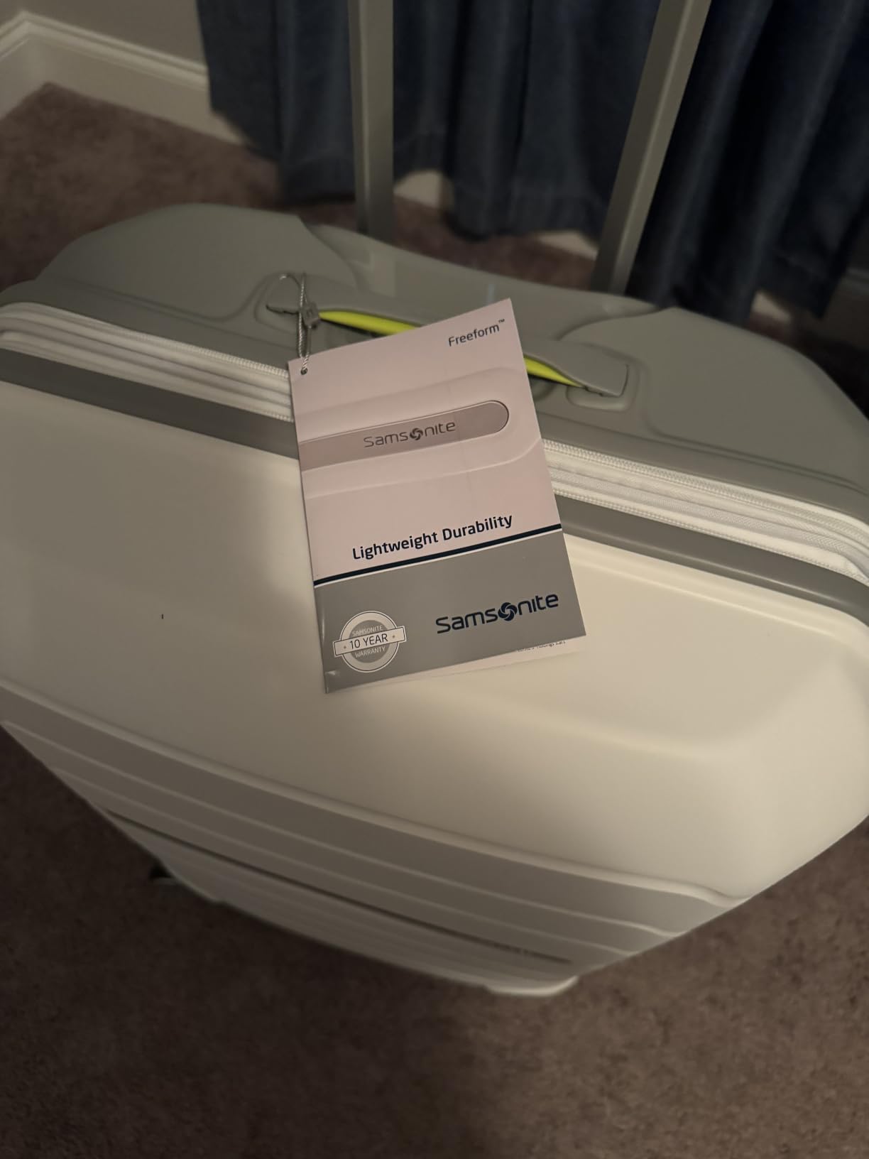Samsonite Freeform Hardside Carry-On Luggage with Spinner Wheels - Hardshell Suitcase - TSA, Airline-Approved - Expandable Hard Shell, Smooth Rolling Wheels for Lightweight Travel - Sage Green customer photo 1